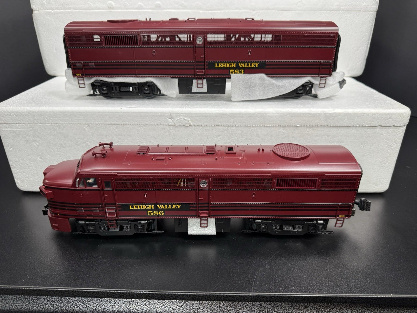 MTH 20-2241-1 Lehigh Valley LV FA-2 diesel engine ABA set PS 2.0 BCR NIB10