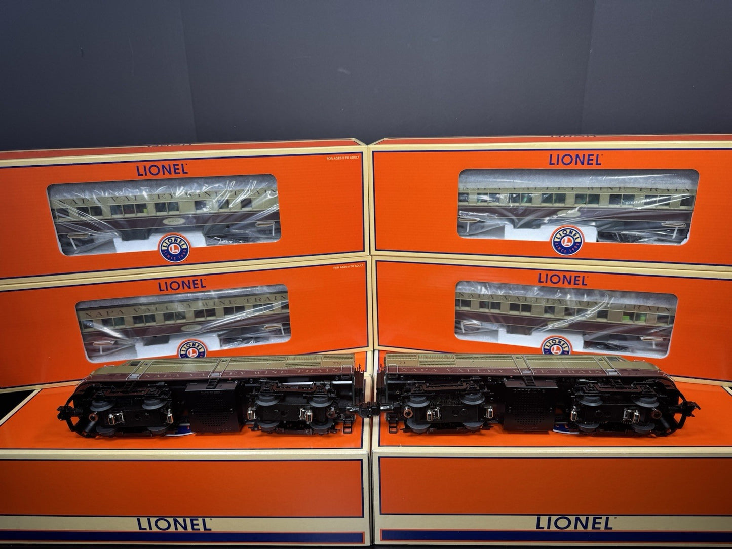 Lionel 6-31737 TMCC Napa Valley Wine Train Alco passenger set LNIB VHTF11
