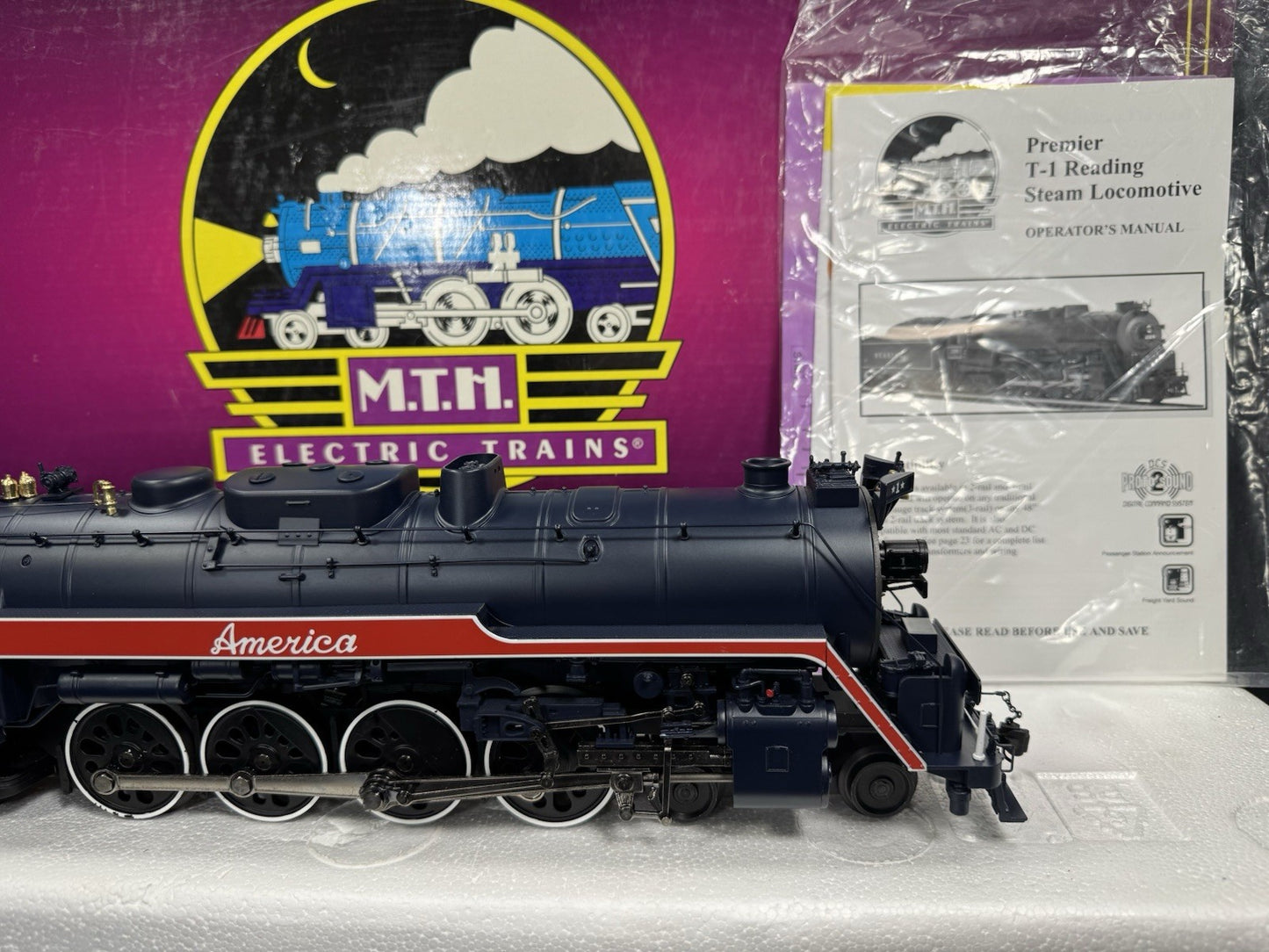 MTH 20-3131-1 American Freedom Train 4-8-4 T-1 steam engine #1 PS2 BCR LNIB9