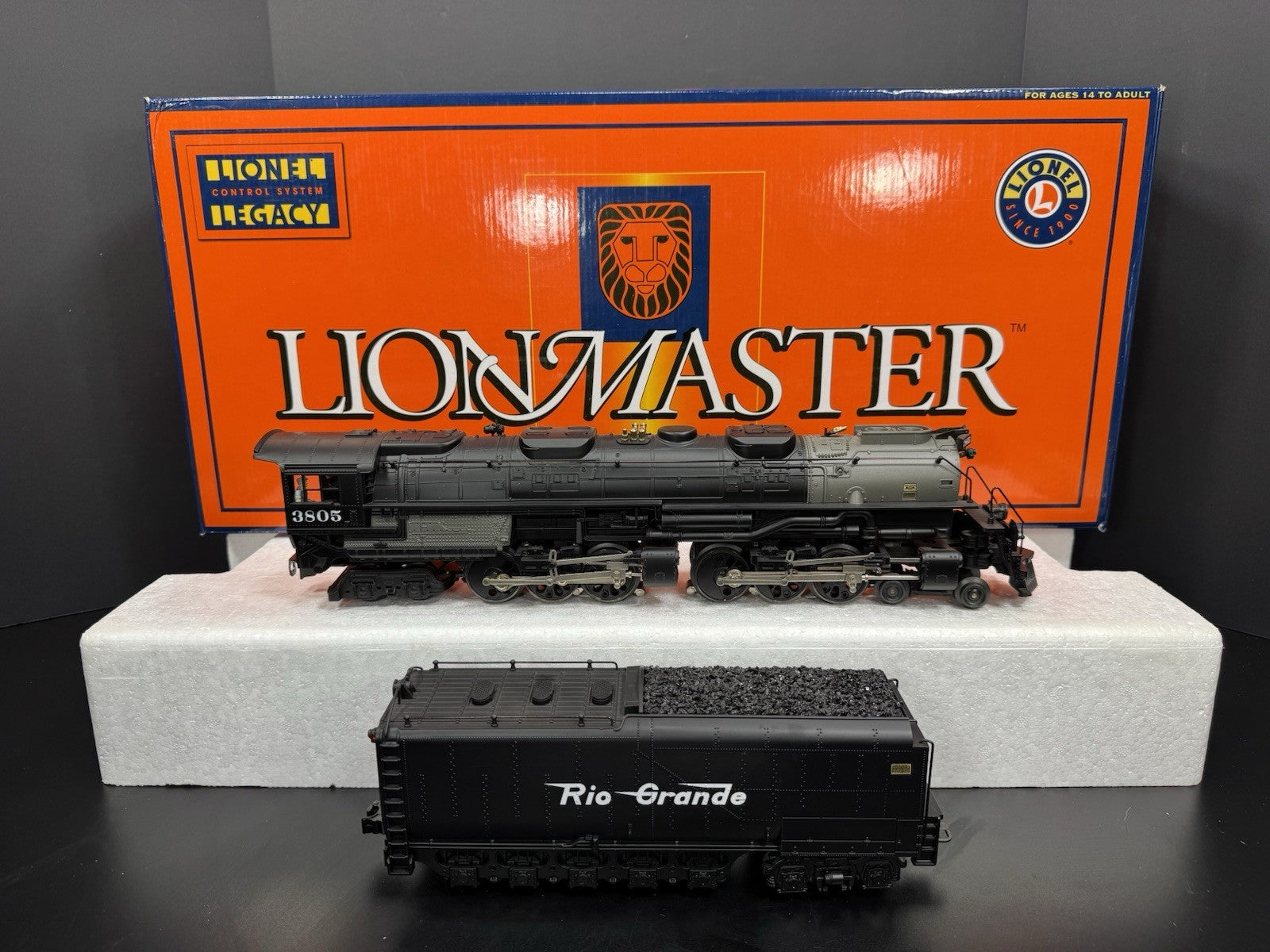 Lionel LEGACY 6-11152 LionMaster Rio Grande Challenger steam engine #3805 LNIB6