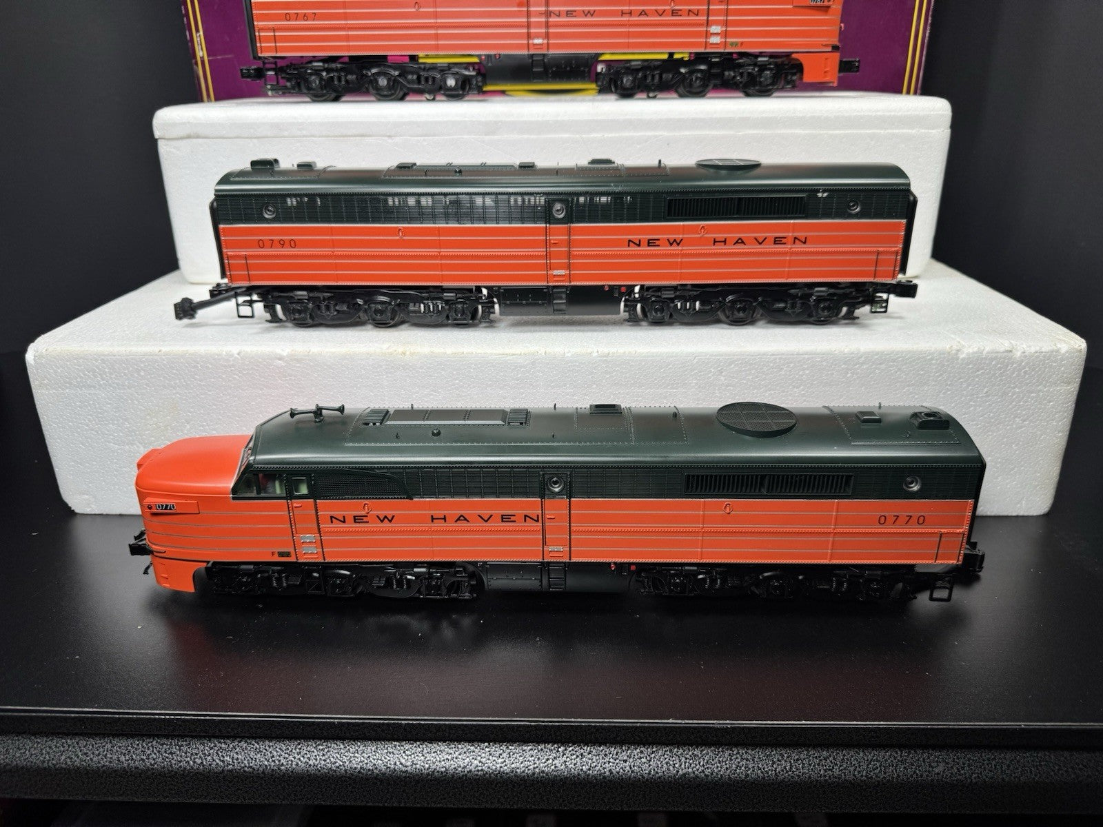 MTH 20-2635-1 New Haven NH Alco PA diesel engine ABA set #0767 PS2 BCR EX10
