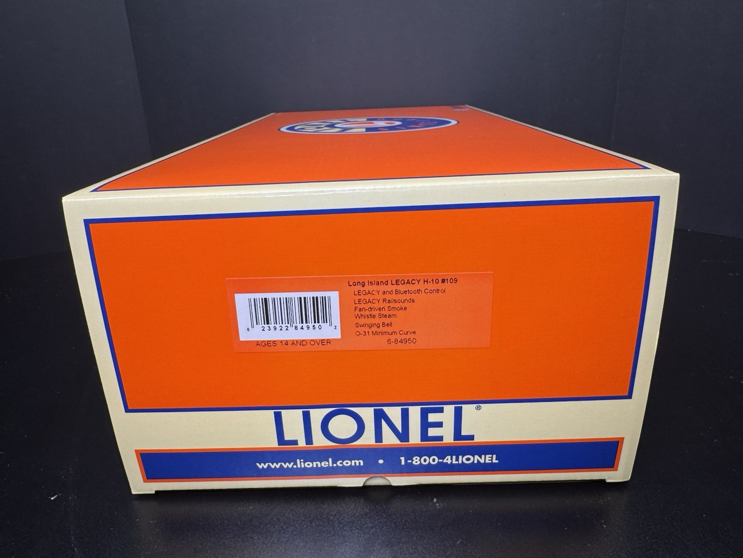 Lionel LEGACY 6-84950 Long Island H-10 steam engine #109 LNIB13