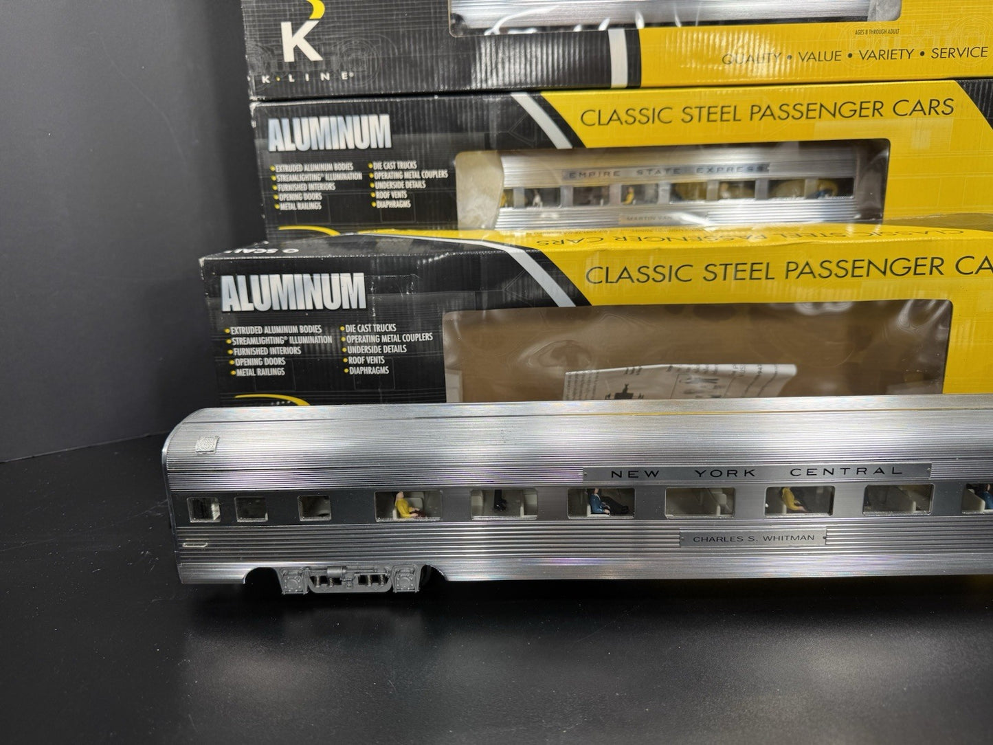 K-Line K-4670M New York Central NYC 21" aluminum passenger 4-car set LNIB8