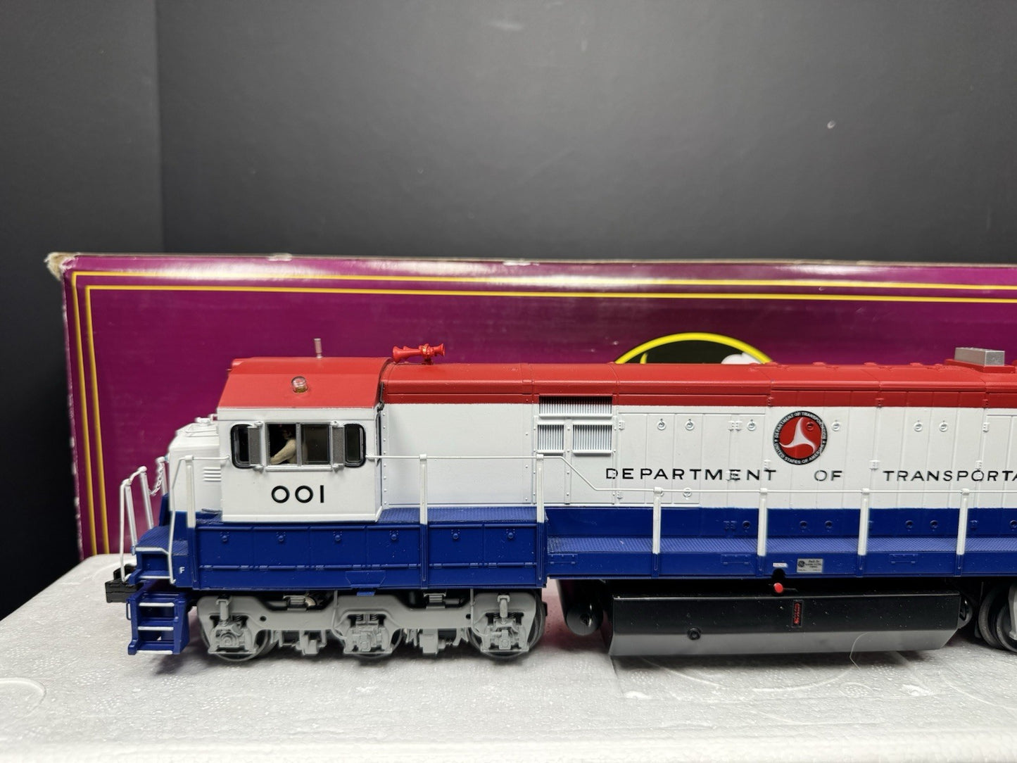 MTH 20-20925-1 U.S. Dept of Transportation U30C diesel engine #001 PS3 LNIB2