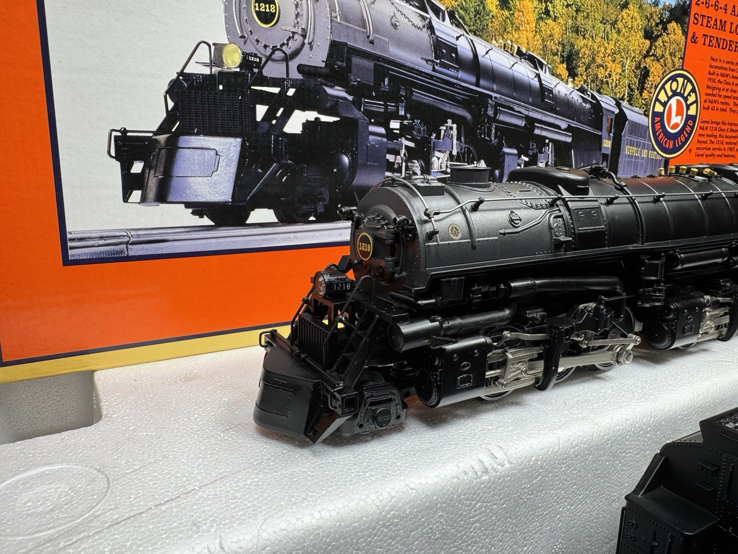 Lionel 6-28052 TMCC Norfolk & Western Class A 2-6-6-4 steam engine #1218 EX7