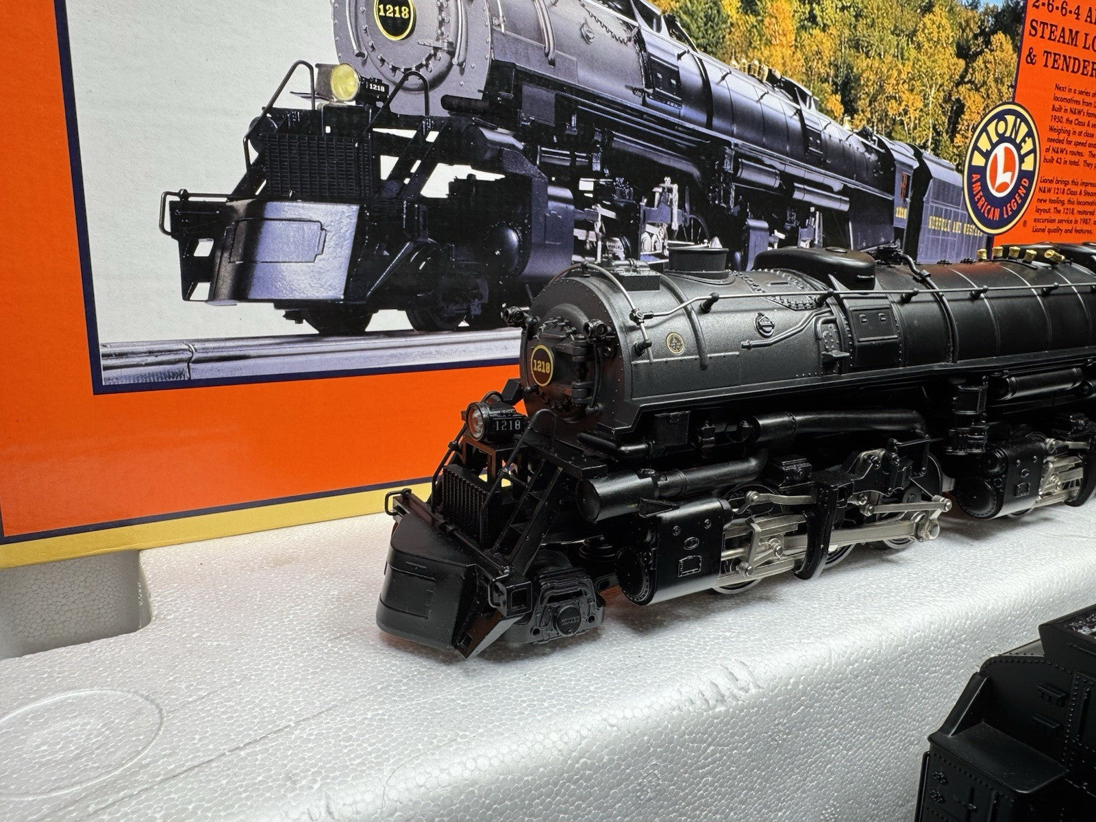 Lionel 6-28052 TMCC Norfolk & Western Class A 2-6-6-4 steam engine #1218 EX7