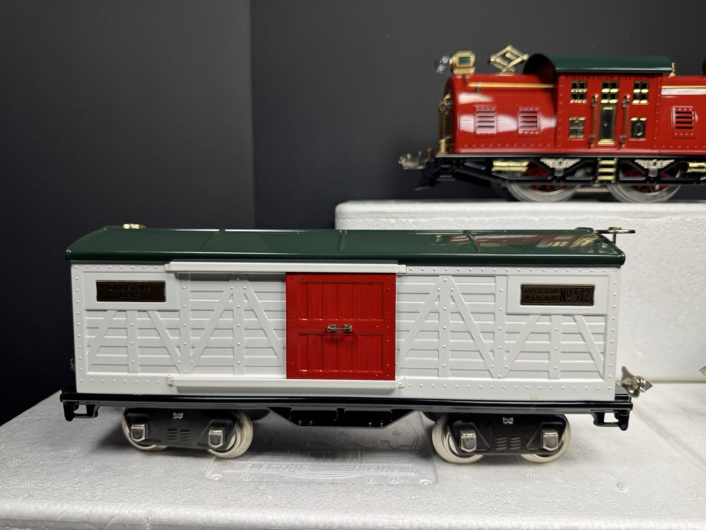 MTH Tinplate 10-1209-1 Std Gauge Christmas No. 10 electric freight set PS2 LNIB2