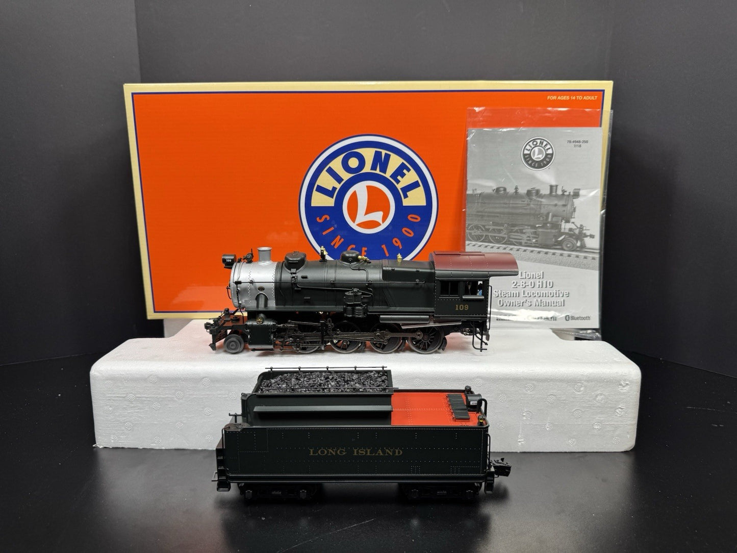 Lionel LEGACY 6-84950 Long Island H-10 steam engine #109 LNIB0
