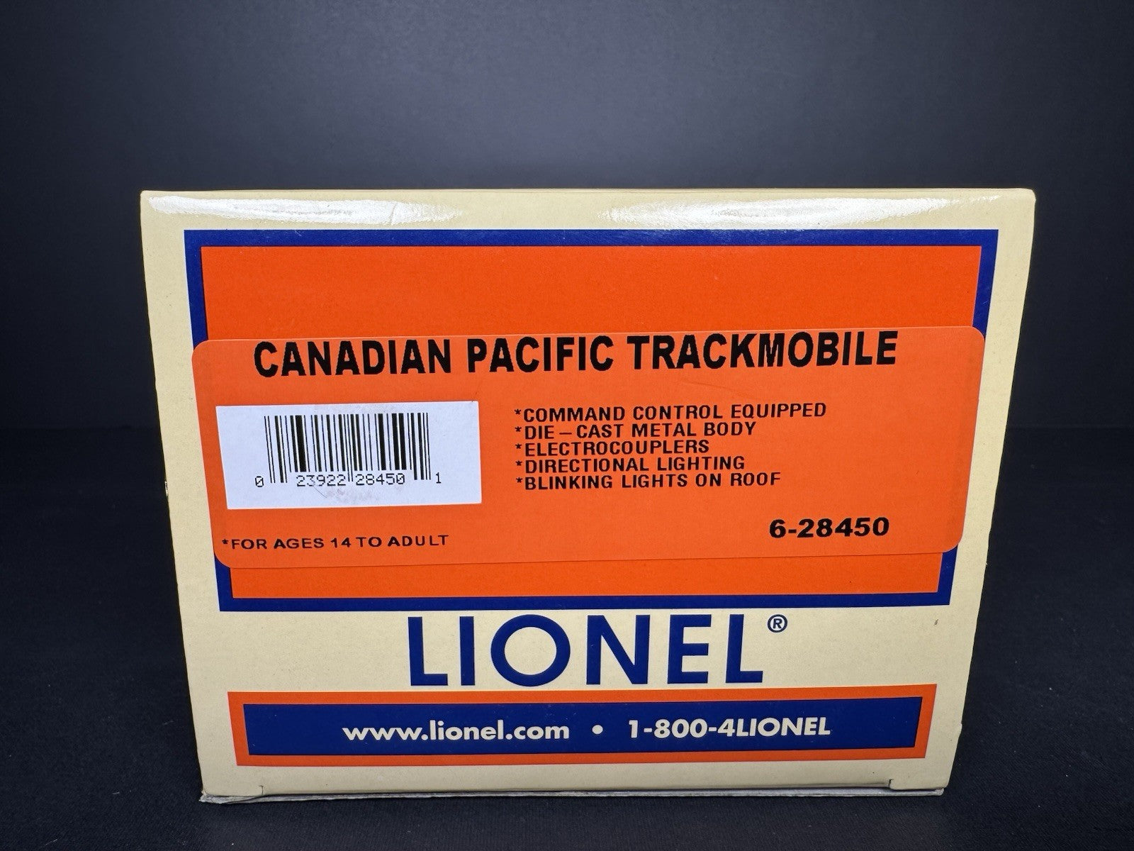 Lionel 6-28450 TMCC Canadian Pacific CP Rail trackmobile LNIB11