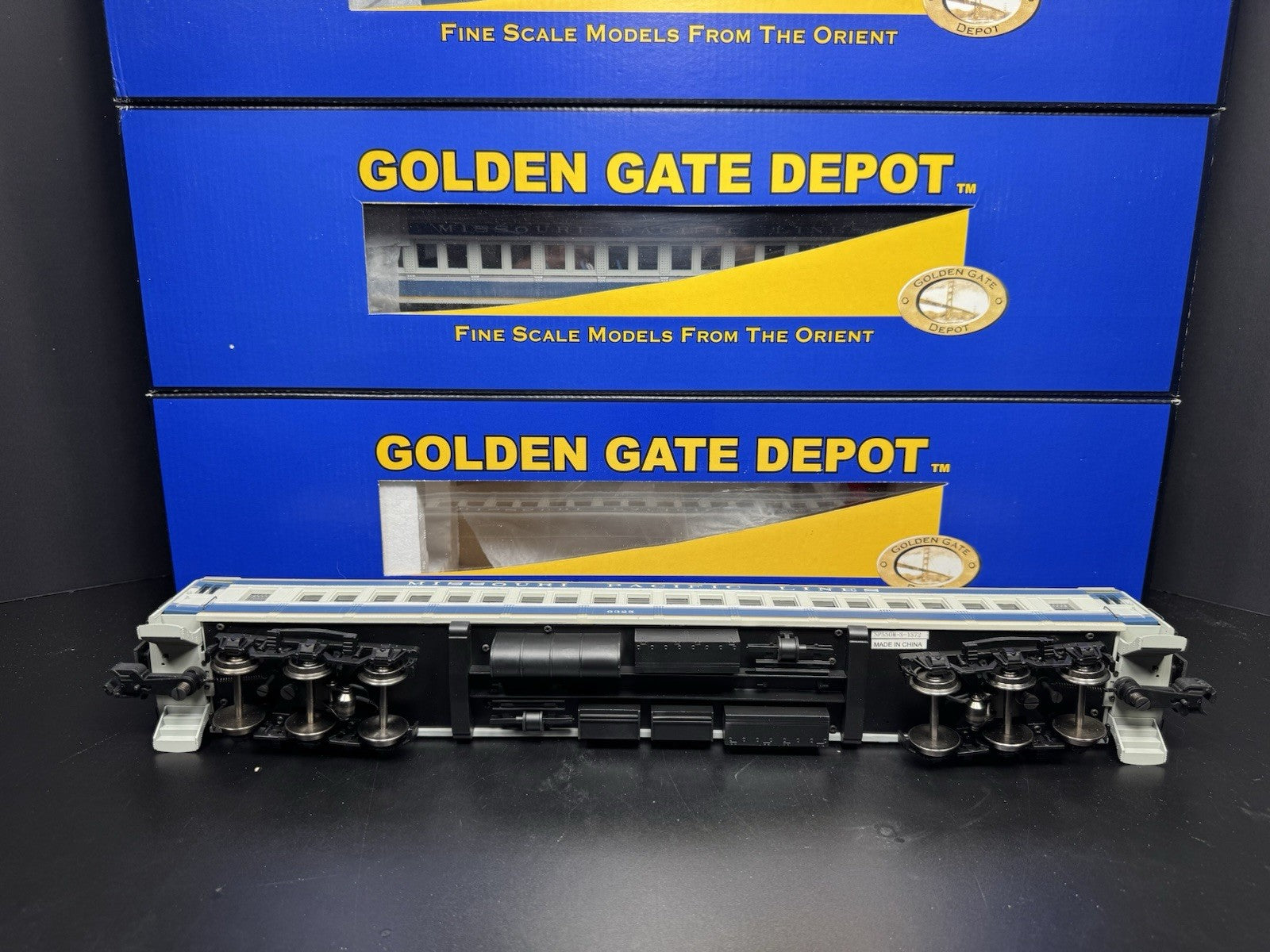 Golden Gate Depot GGD Missouri Pacific MoPac 80' passenger coach 4-car set LNIB11