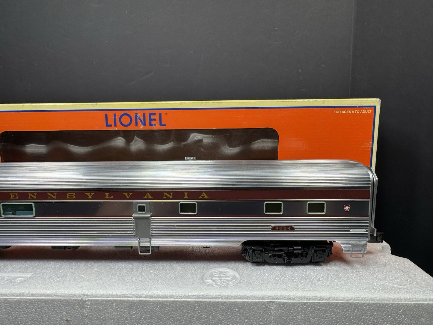 Lionel 6-25458 PRR Congressional 18" aluminum StationSounds diner car #4624 LNIB3