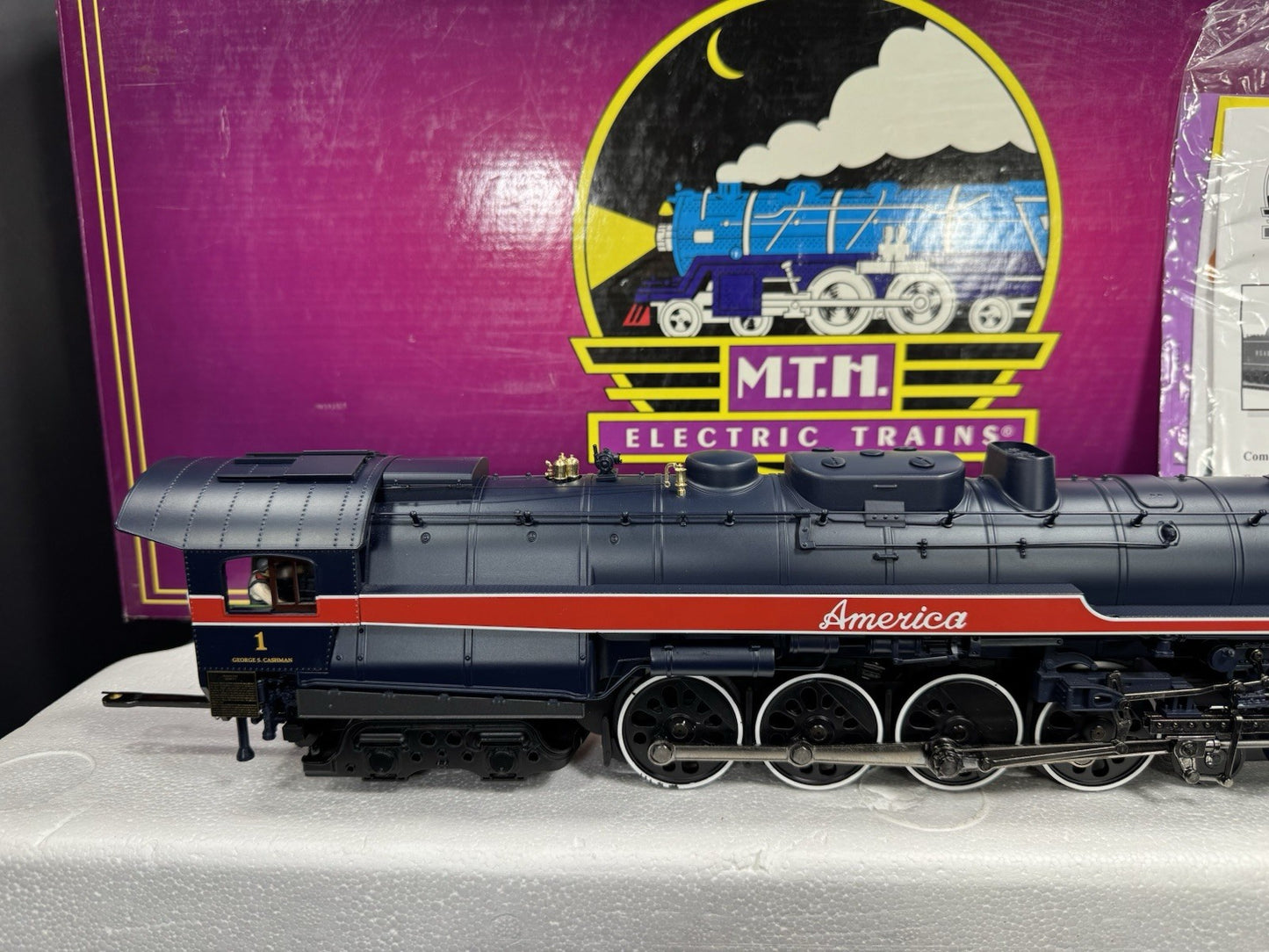 MTH 20-3131-1 American Freedom Train 4-8-4 T-1 steam engine #1 PS2 BCR LNIB8