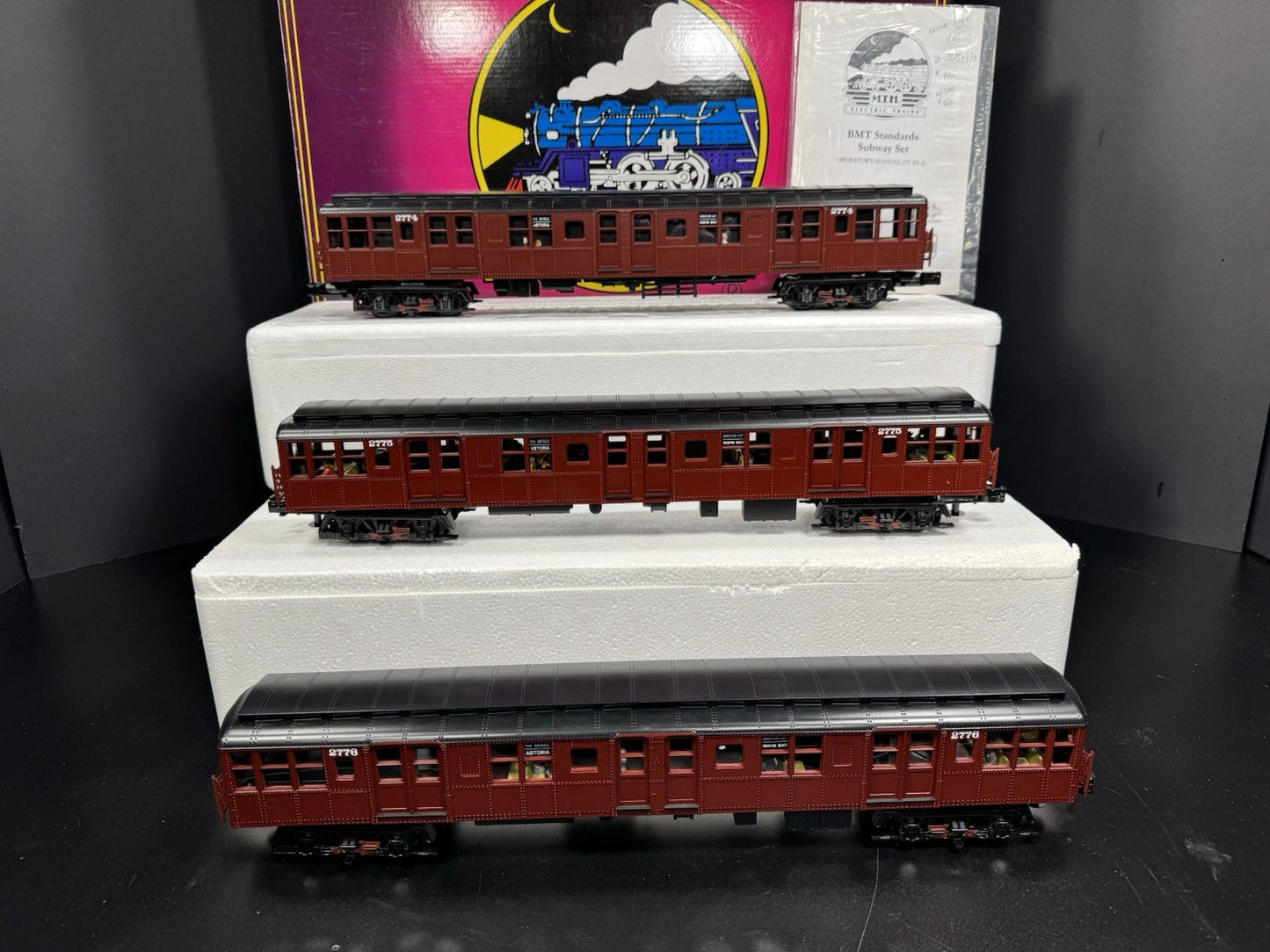 MTH 20-2675-1 BMT Standards subway 3-car set PS2 BCR LNIB4