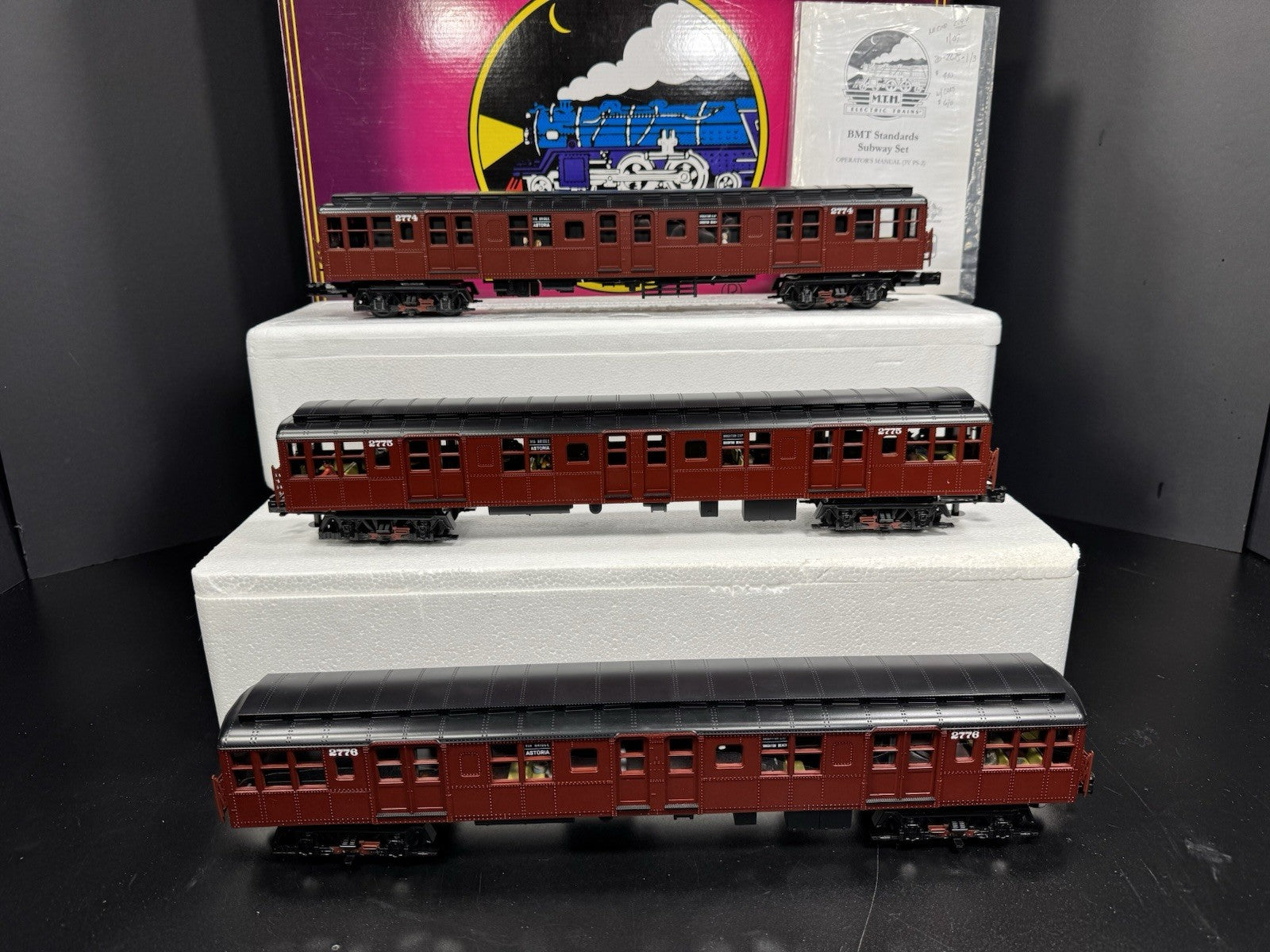 MTH 20-2675-1 BMT Standards subway 3-car set PS2 BCR LNIB4