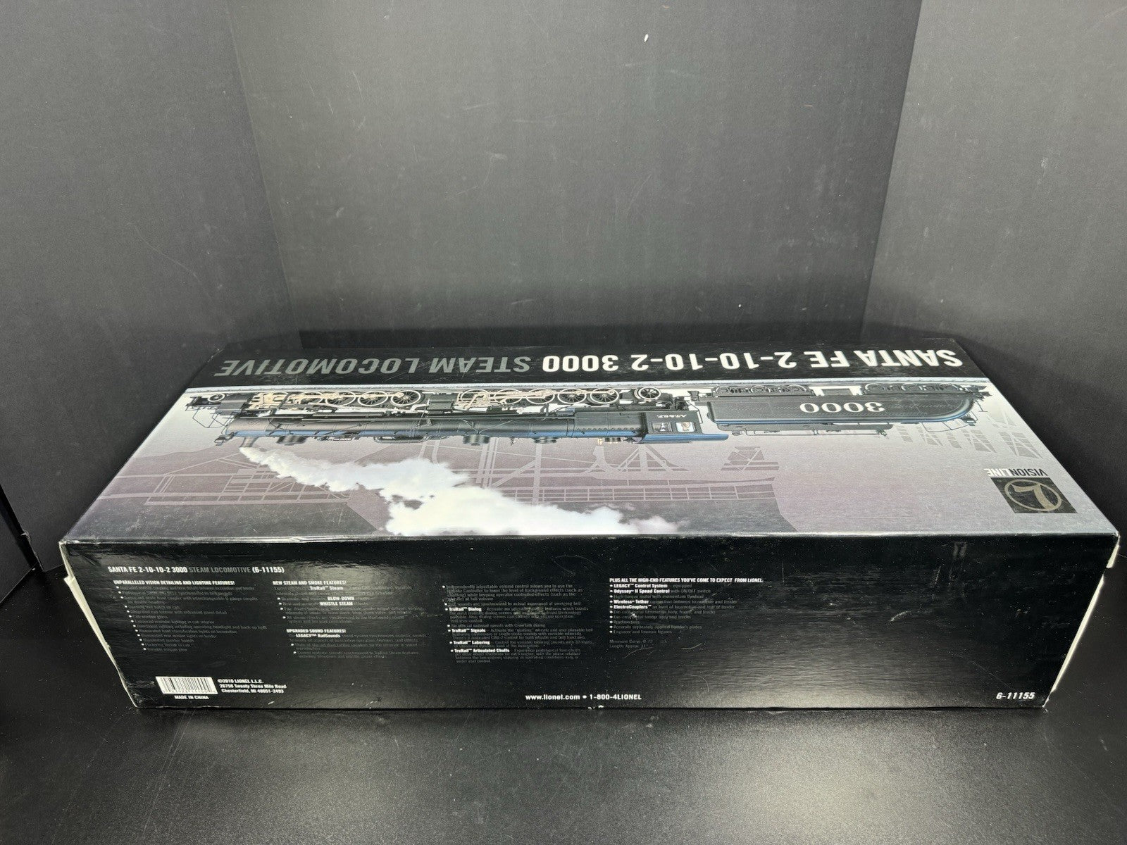 Lionel VISIONLINE 6-11155 Santa Fe 2-10-10-2 steam engine #3000 EX18