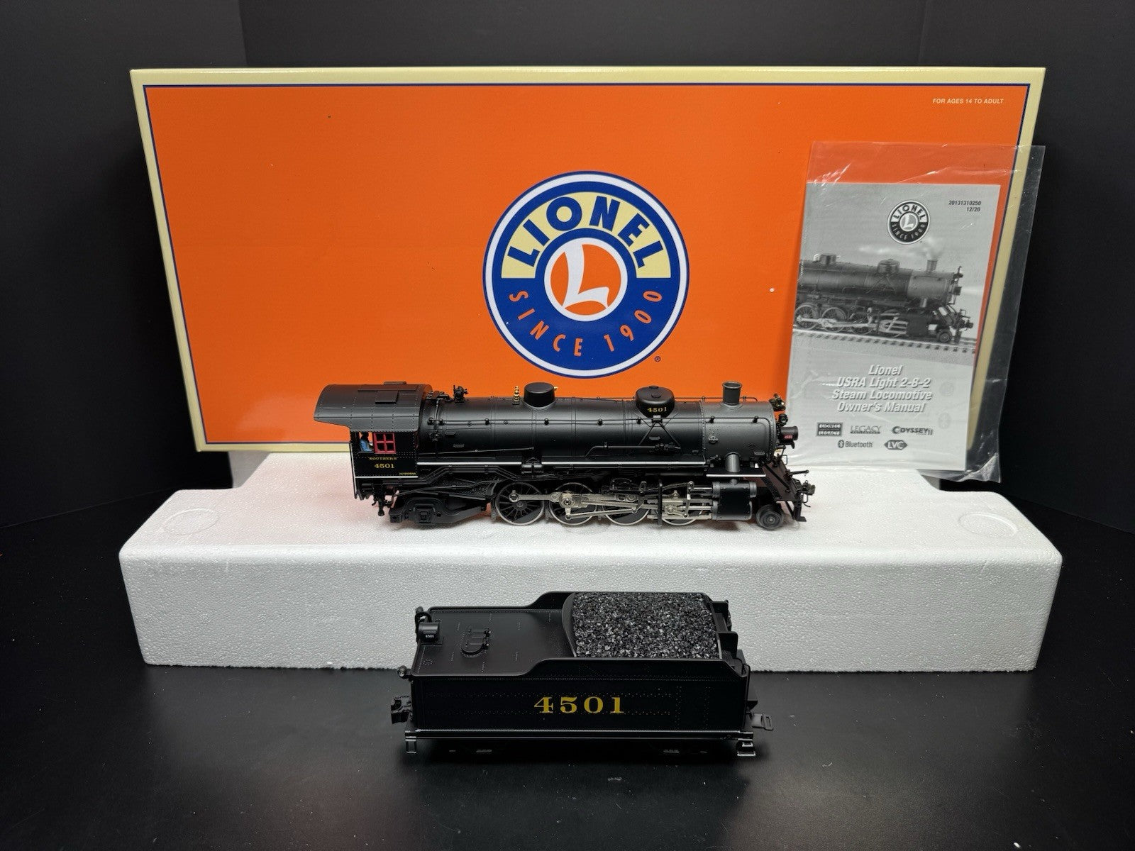 Lionel LEGACY 2131370 Southern USRA Light Mikado 2-8-2 steam engine #4501 LNIB5
