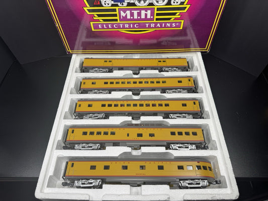 MTH 20-65186 Union Pacific UP 70' streamlined passenger 5-car set LNIB0