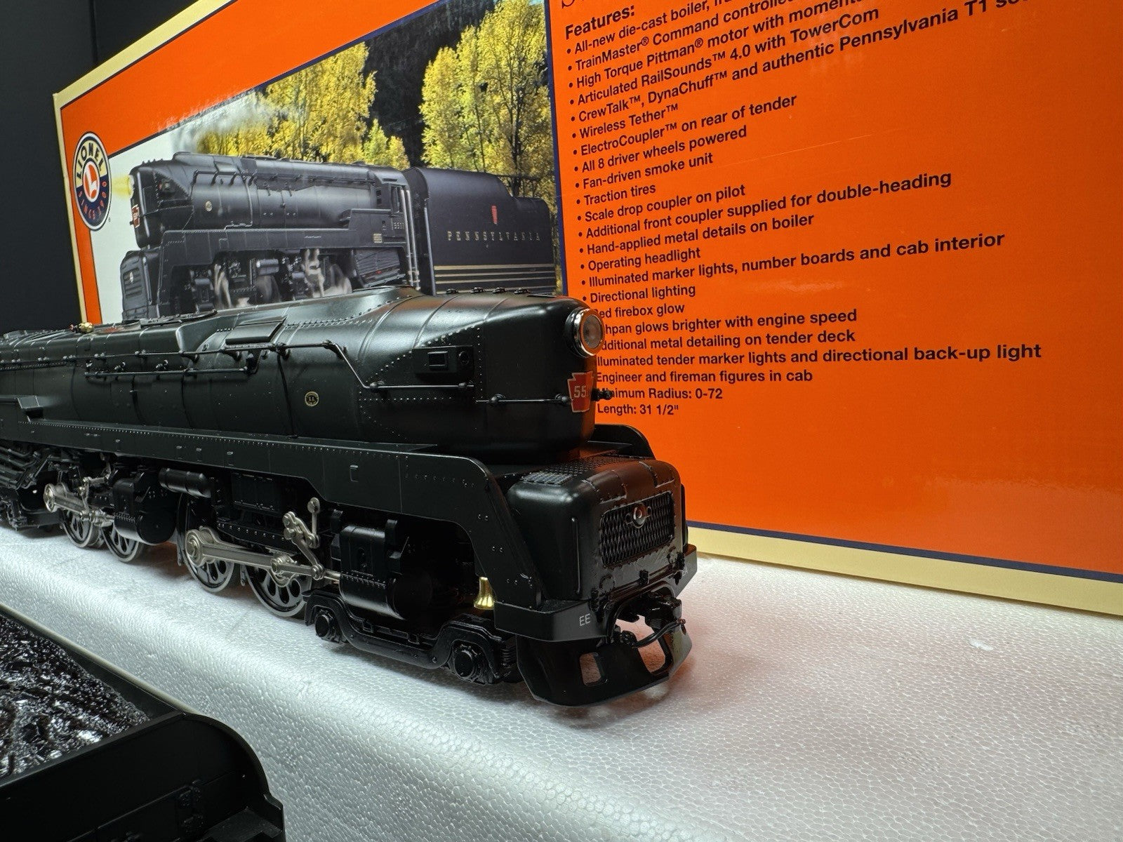 Lionel 6-28063 TMCC Pennsylvania PRR T1 4-4-4-4 Duplex steam engine #5511 LNIB10