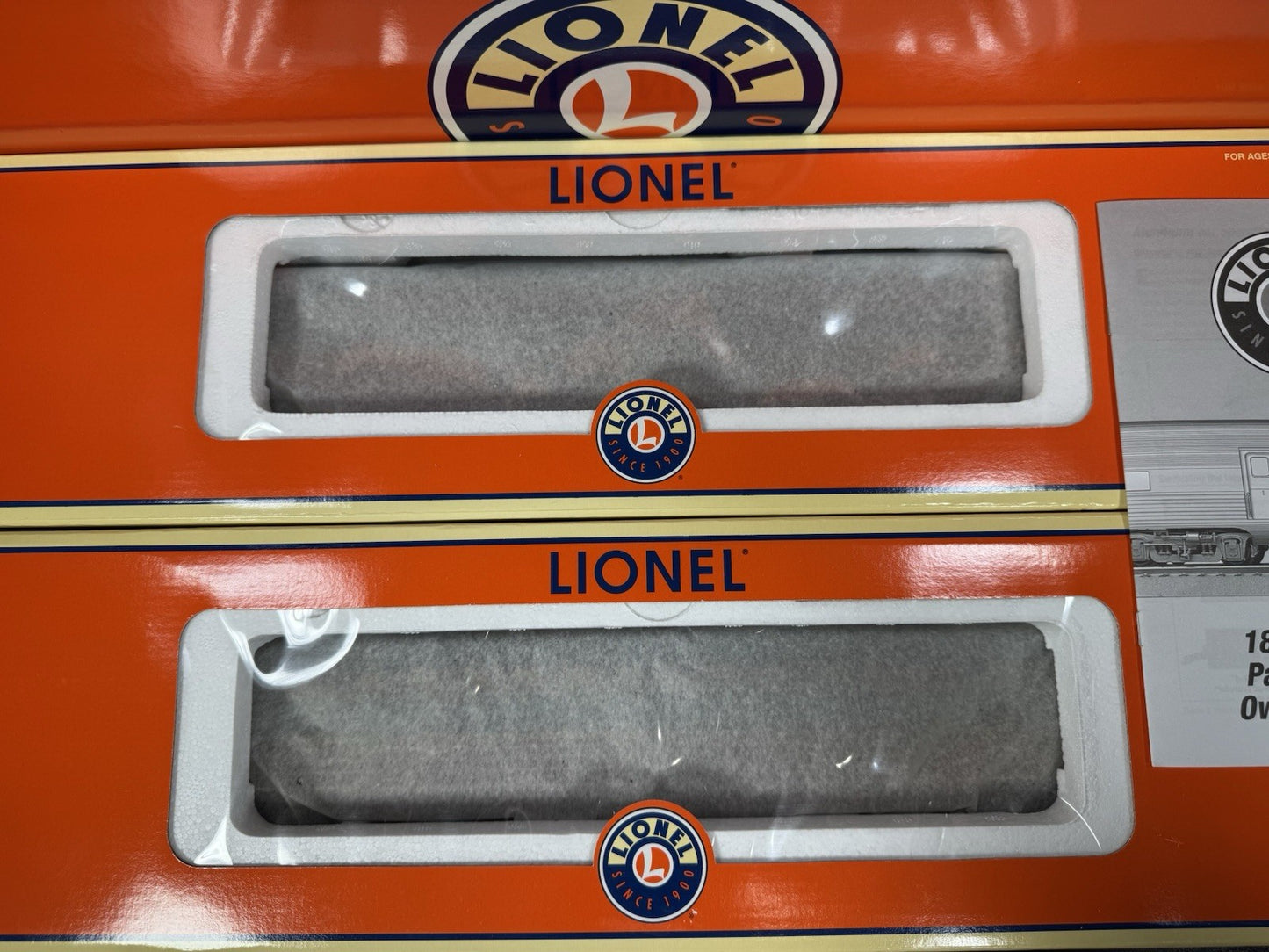 Lionel 6-25420 Pennsylvania PRR 18" aluminum passenger 2-car add-on set NIB1