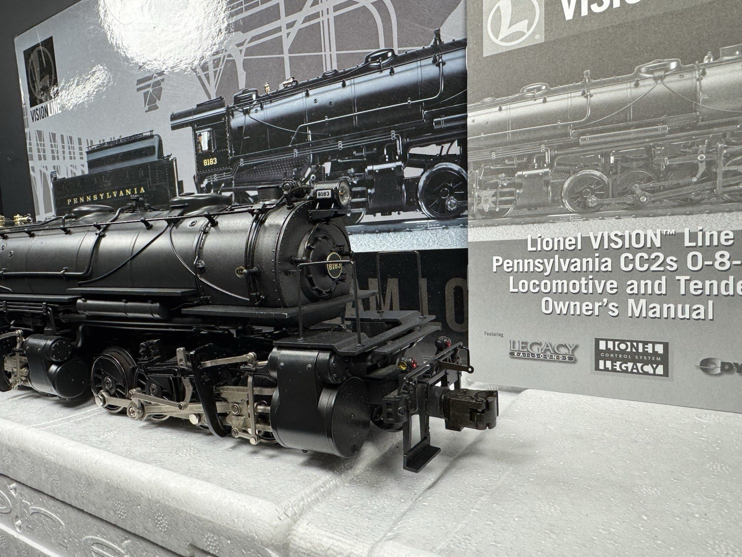 Lionel VISIONLINE 6-11154 Pennsylvania PRR 0-8-8-0 CC2 steam engine #8183 LNIB10