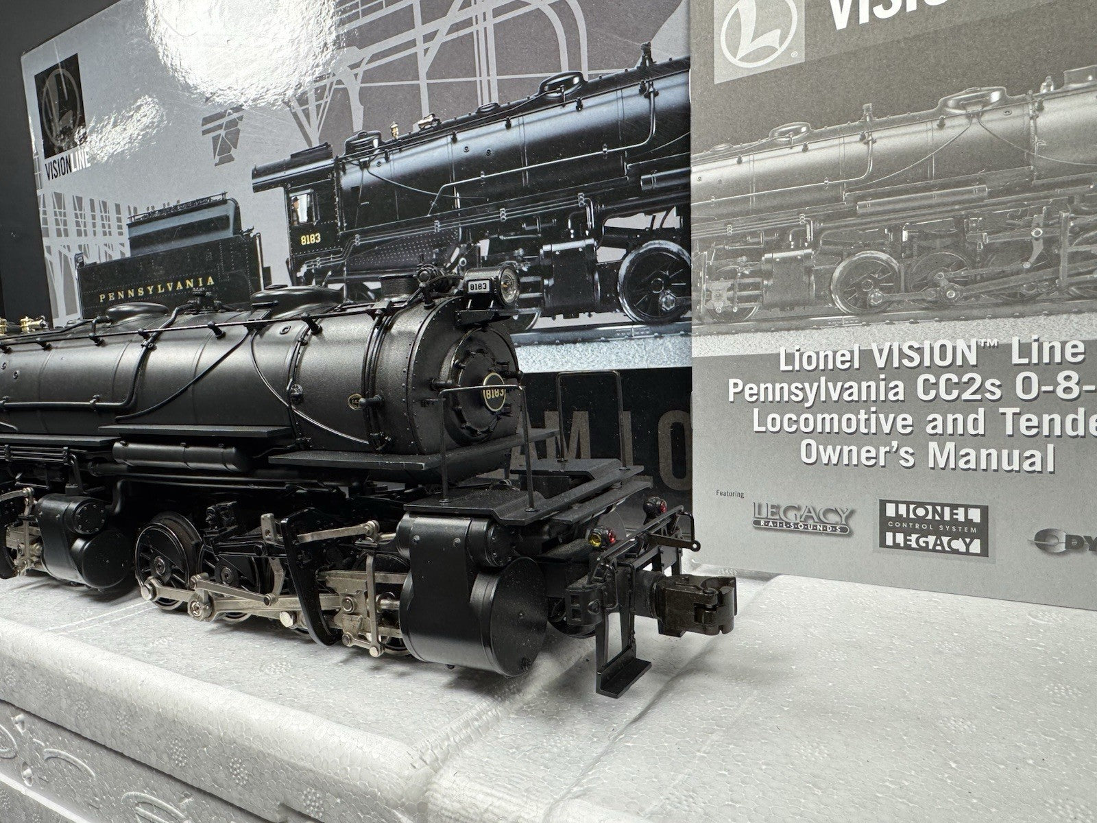 Lionel VISIONLINE 6-11154 Pennsylvania PRR 0-8-8-0 CC2 steam engine #8183 LNIB10