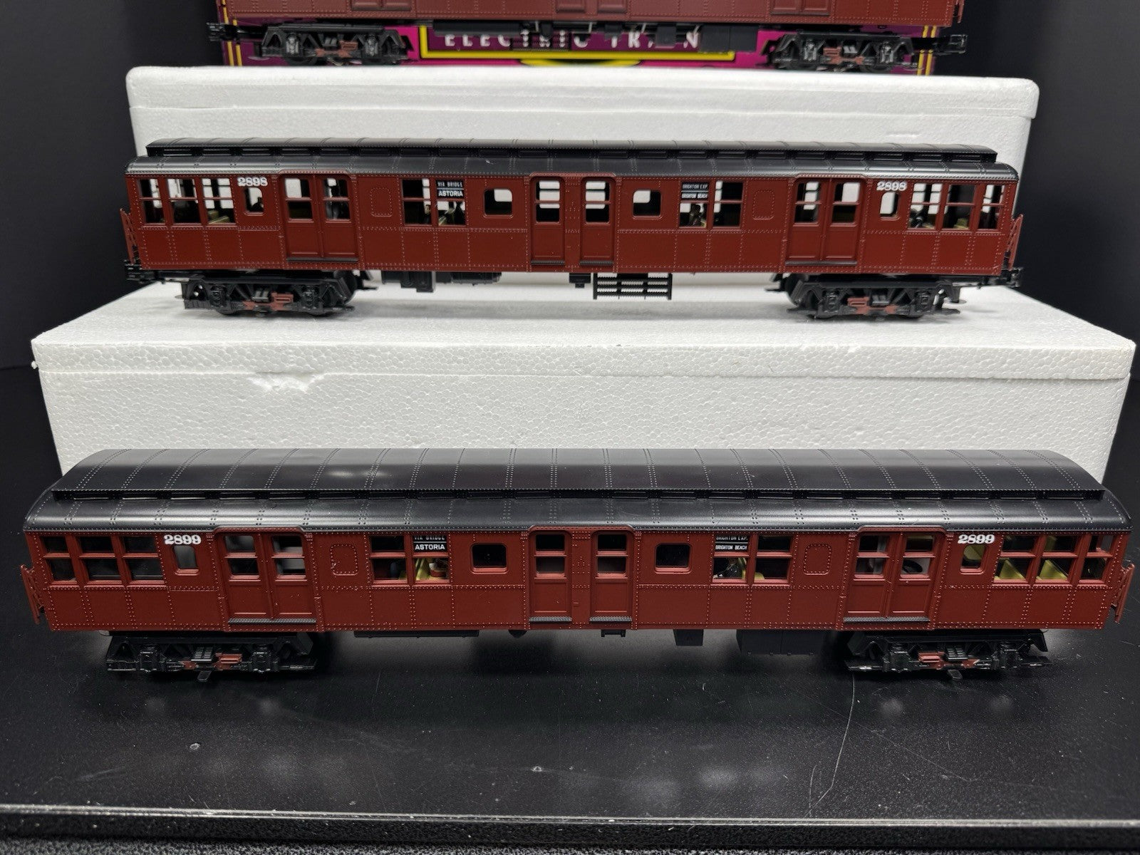 MTH 20-2675-3 BMT Standards subway nonpowered 3-car add-on set LNIB3