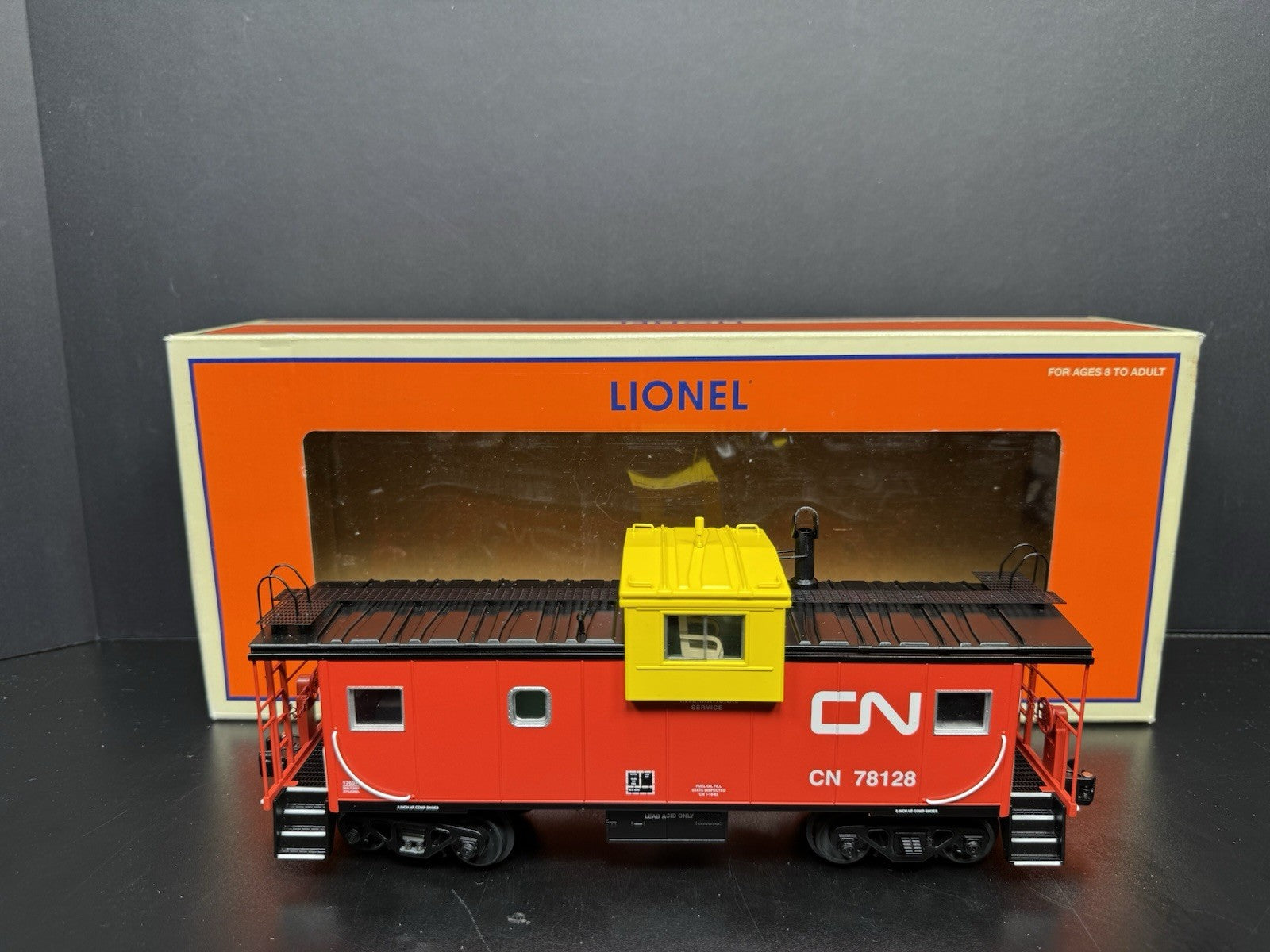 Lionel 6-17697 Canadian National CN extended vision smoking caboose #78128 LNIB4