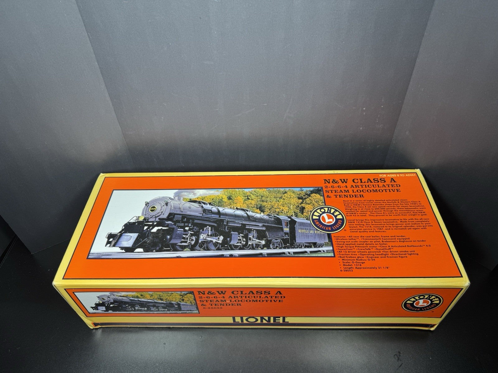 Lionel 6-28052 TMCC Norfolk & Western Class A 2-6-6-4 steam engine #1218 EX14