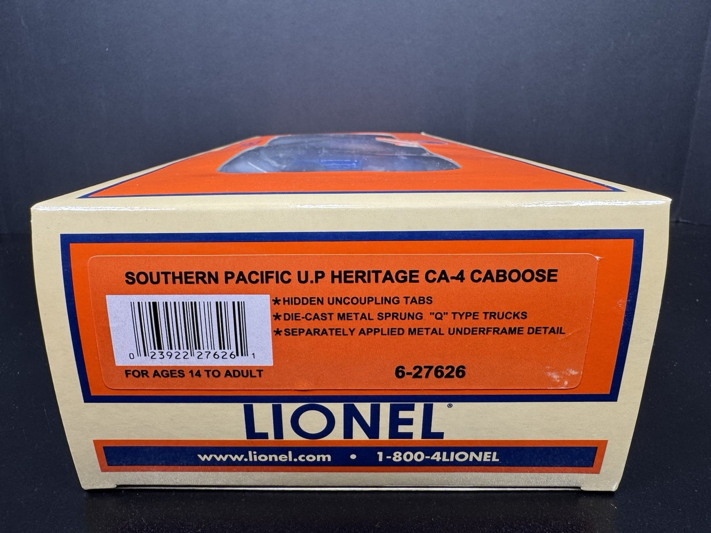 Lionel 6-27626 UP heritage Southern Pacific CA-4 smoking caboose #6991 NIB4