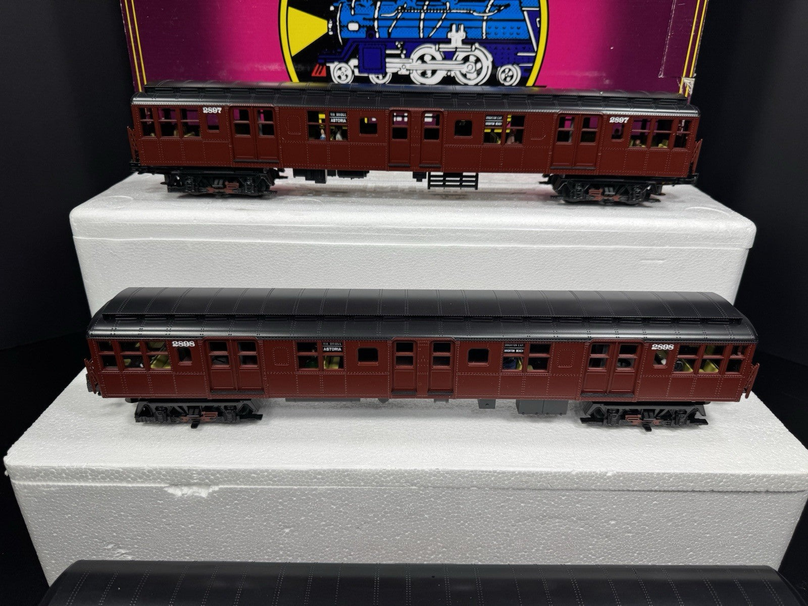 MTH 20-2675-3 BMT Standards subway nonpowered 3-car add-on set LNIB6