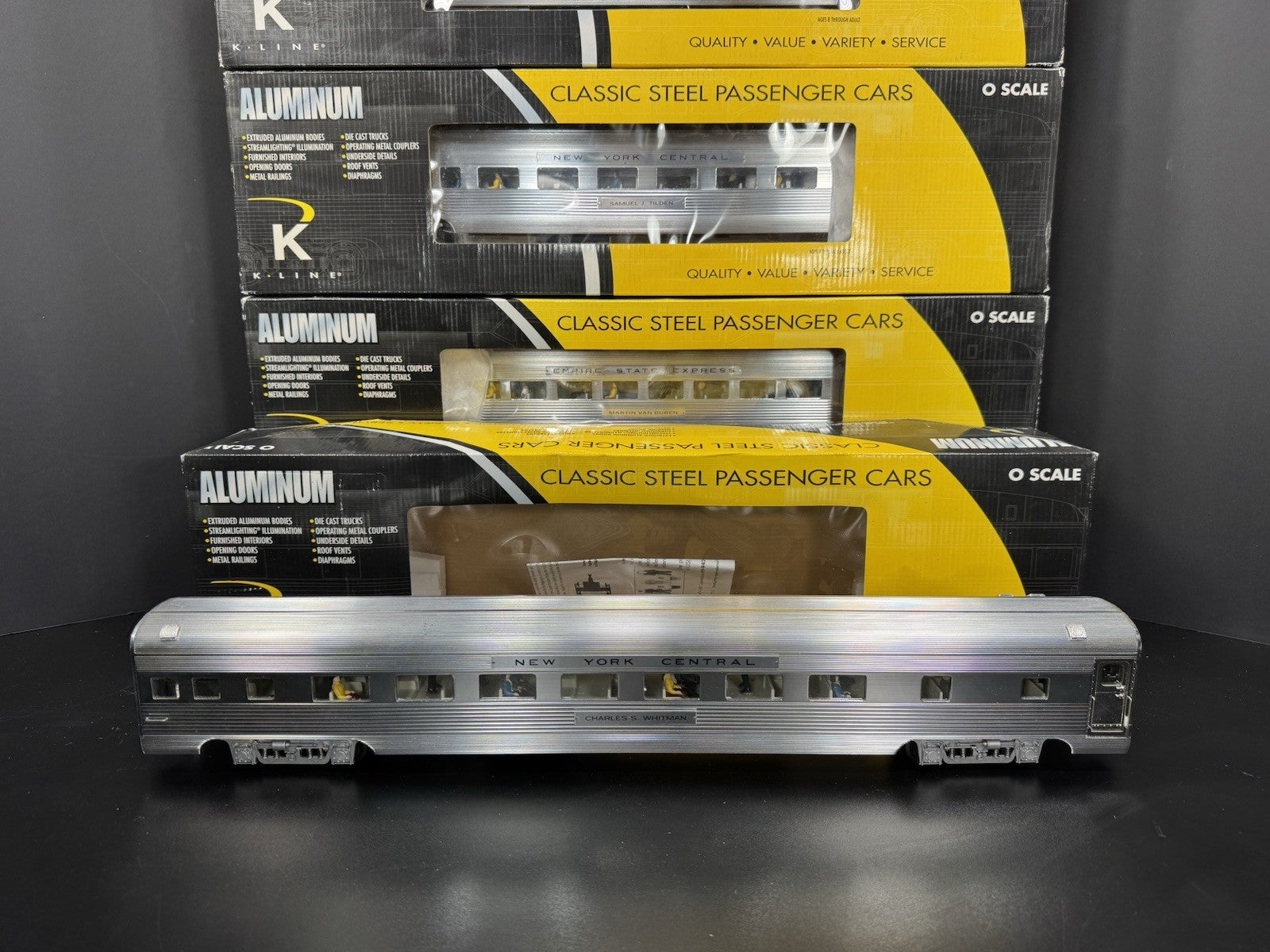 K-Line K-4670M New York Central NYC 21" aluminum passenger 4-car set LNIB6