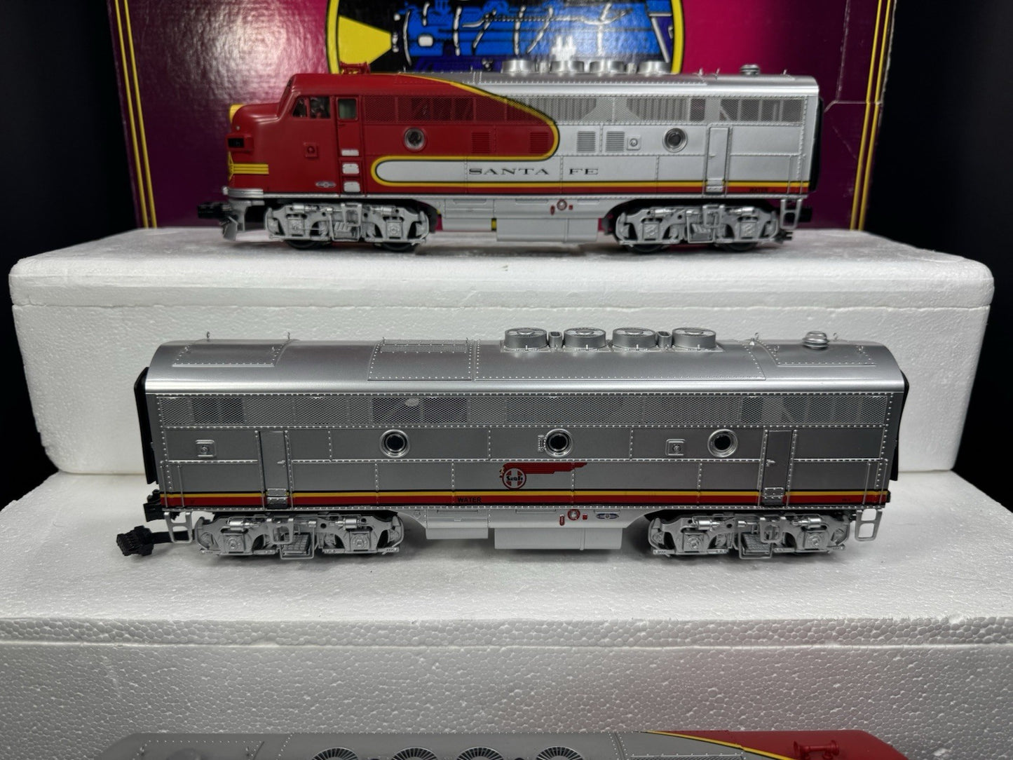 MTH 20-2676-1E Santa Fe Warbonnet F-3 diesel engine ABA set PS2 BCR EX3