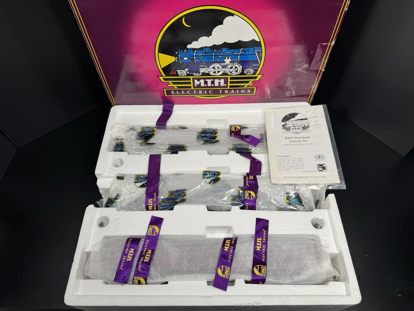 MTH 20-2675-1 BMT Standards subway 3-car set PS2 BCR LNIB10