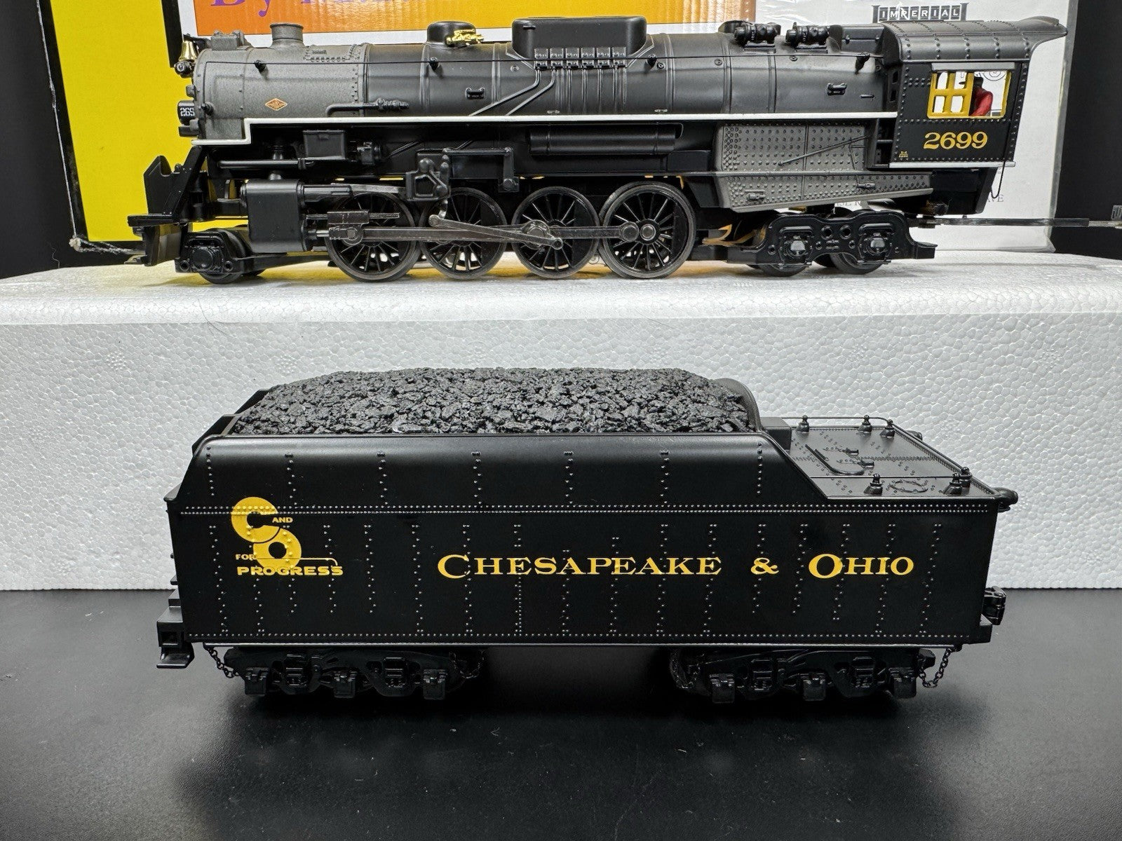 MTH RailKing 30-1764-1 C&O 2-8-4 Berkshire steam engine #2699 PS3 LNIB9