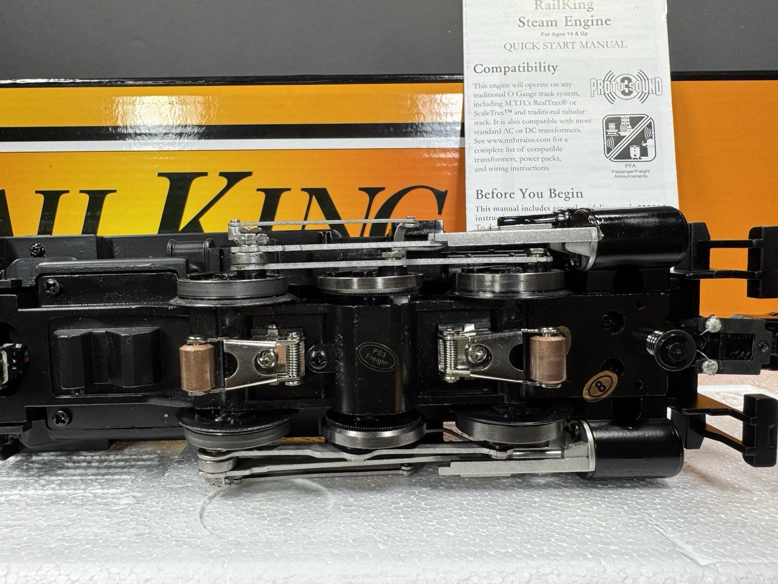 MTH RailKing 30-1846-1 Reading 0-6-0 steam switcher engine #1462 PS3 LNIB11