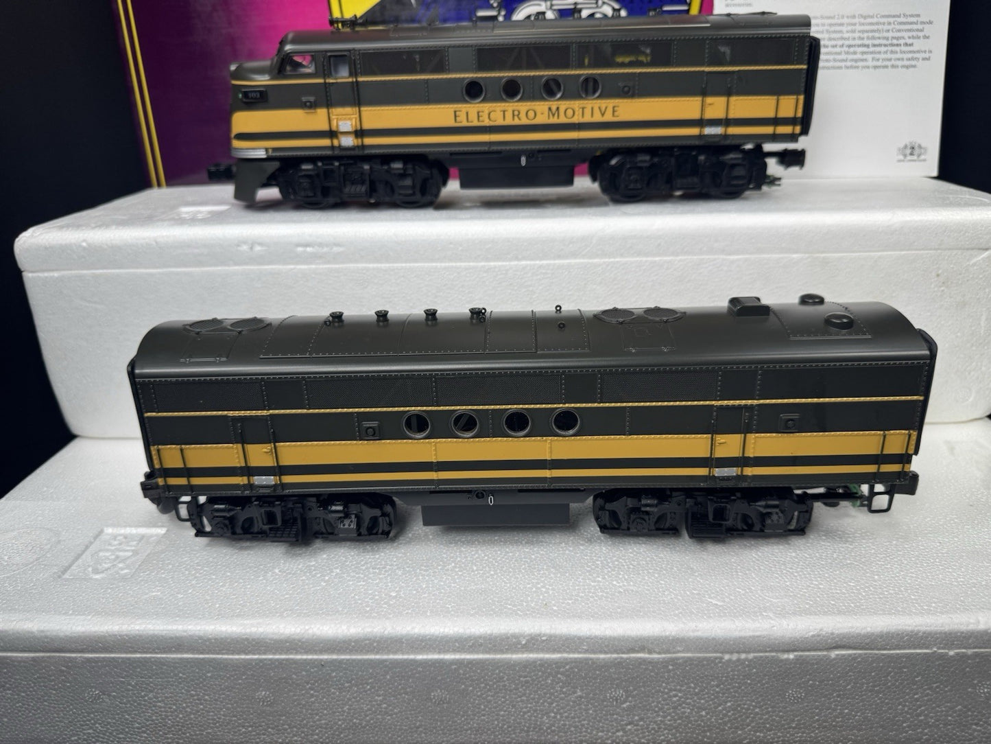 MTH 20-2277-1 Electro Motive Division FT diesel engine ABA set #103 PS2 BCR LNIB2