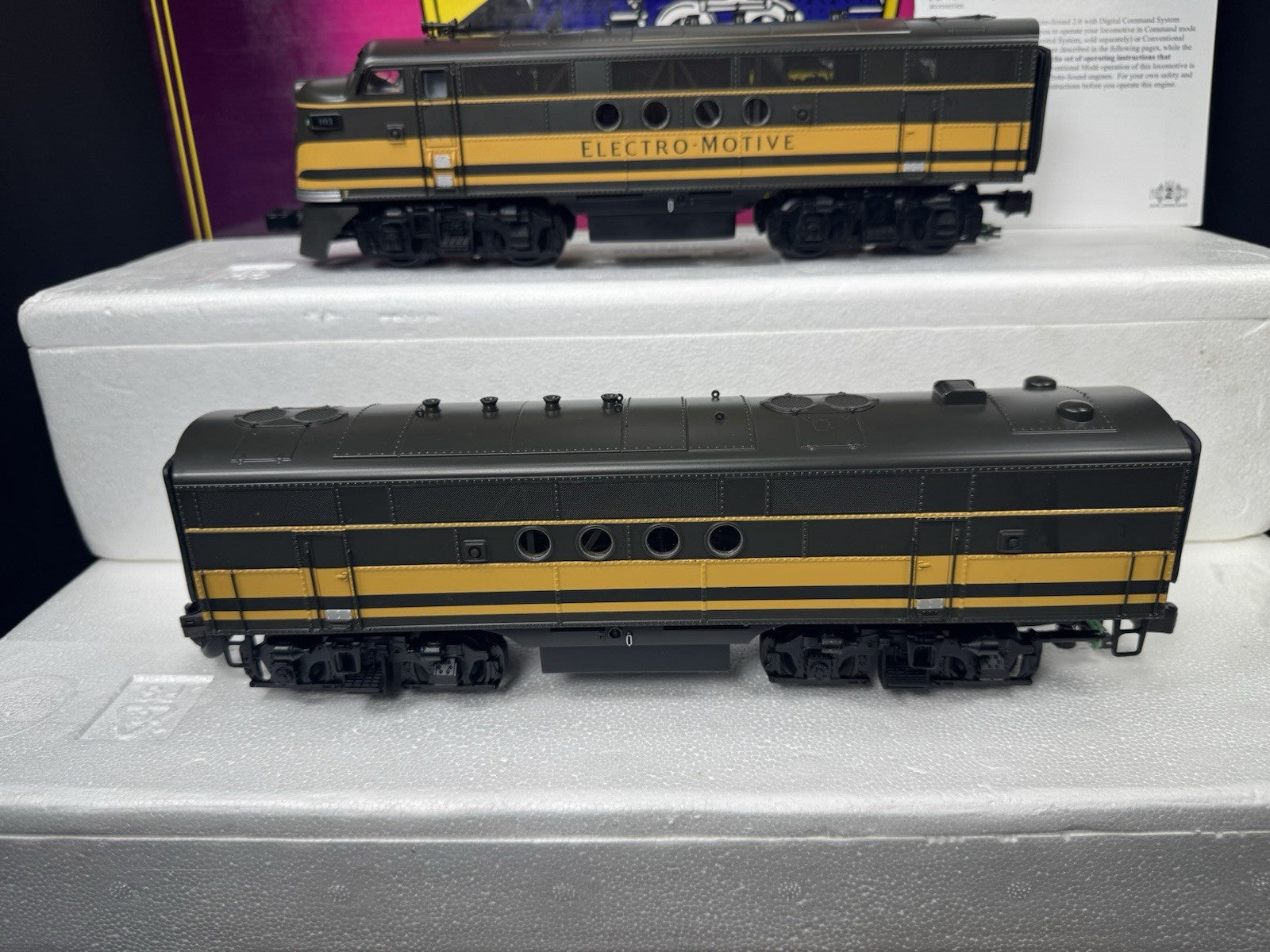 MTH 20-2277-1 Electro Motive Division FT diesel engine ABA set #103 PS2 BCR LNIB2