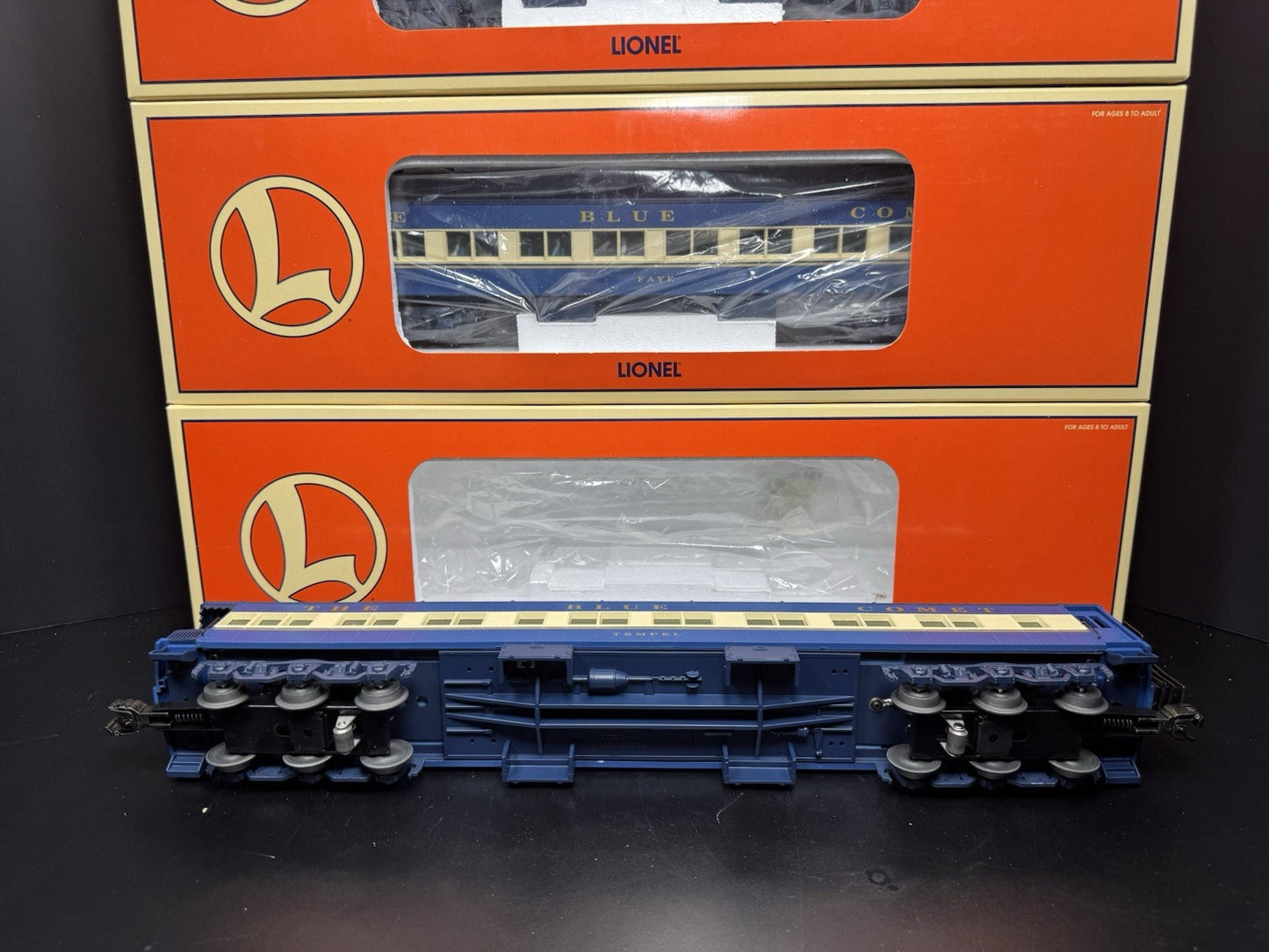 Lionel 6-21787 TMCC Jersey Central CNJ Blue Comet steam passenger set EX18