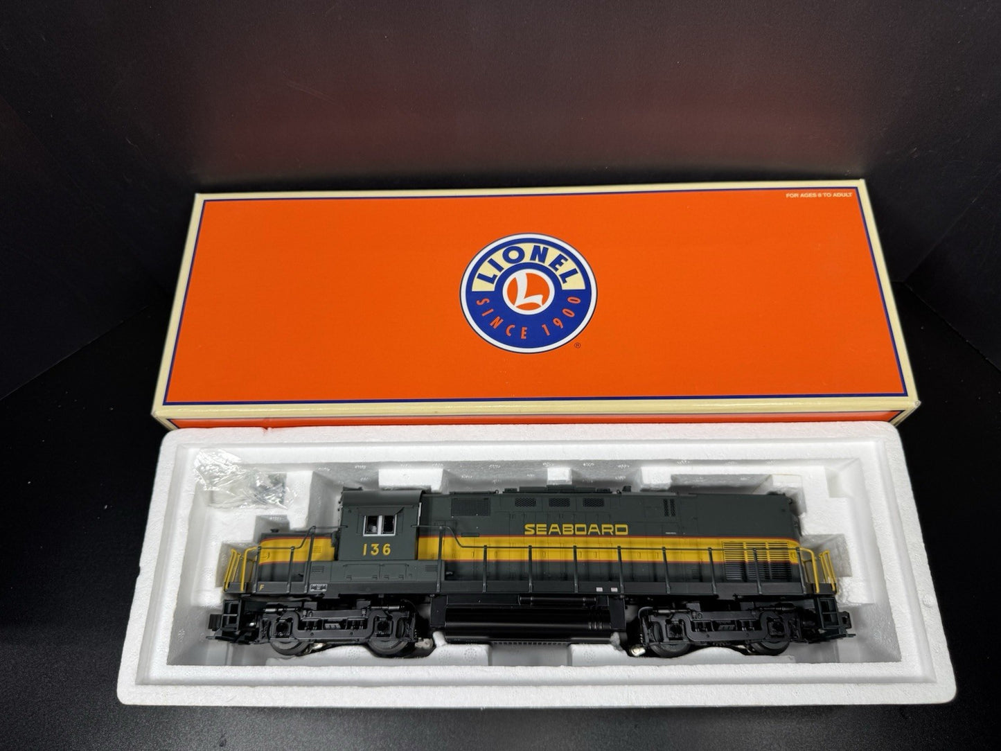 Lionel 6-28219 TMCC Seaboard Alco C-420 diesel engine #136 LNIB13