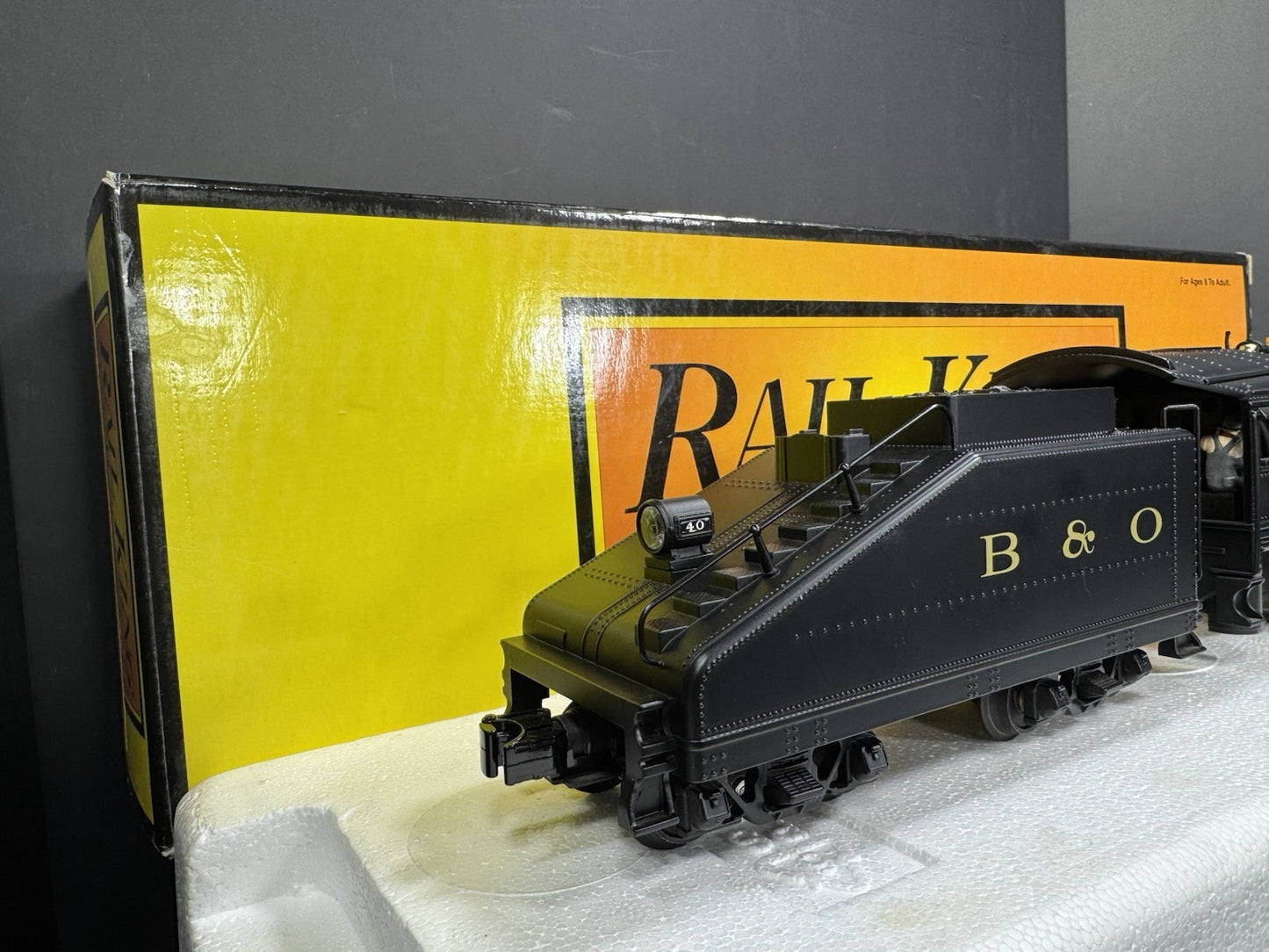 MTH RailKing 30-1346-1 Baltimore & Ohio B&O B-6 steam engine #40 PS2 BCR LNIB4