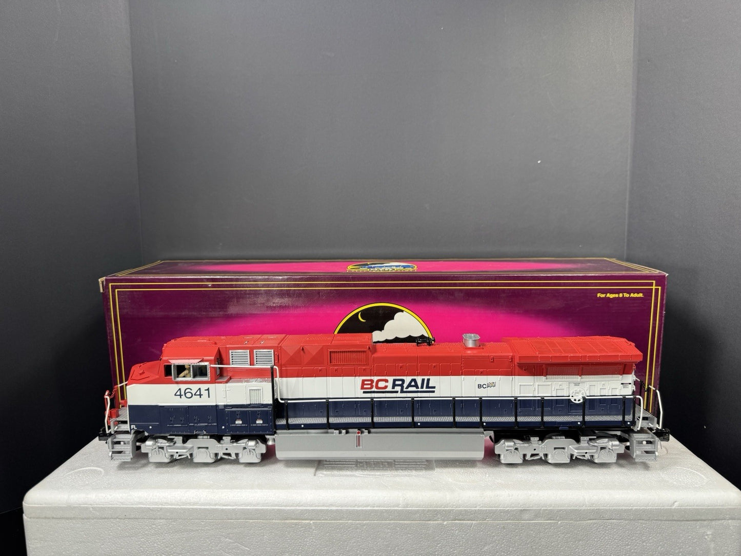 MTH 20-2429-3 BC Rail Dash-9 nonpowered diesel engine #4641 LNIB0