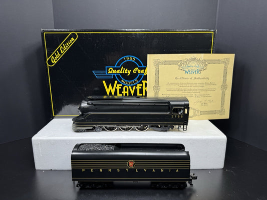 Weaver 3-rail brass Pennsylvania PRR Torpedo 4-6-2 Pacific steam engine #3768 EX0