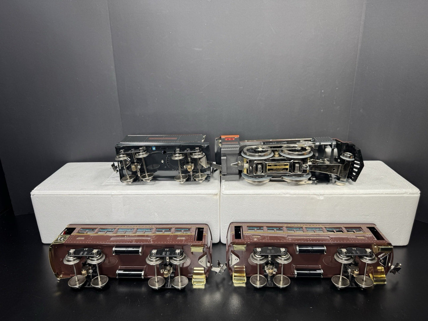 MTH Tinplate 10-1212-1 Std Gauge Pennsylvania 384E steam passenger set PS2 LNIB12