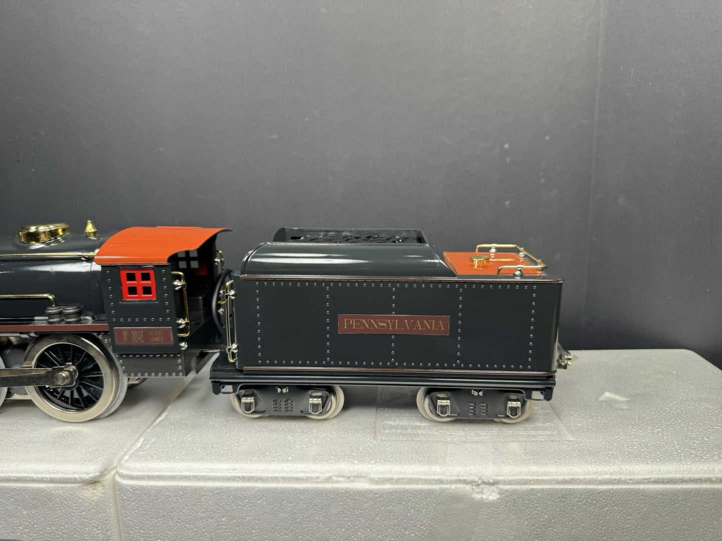 MTH Tinplate 10-1212-1 Std Gauge Pennsylvania 384E steam passenger set PS2 LNIB3