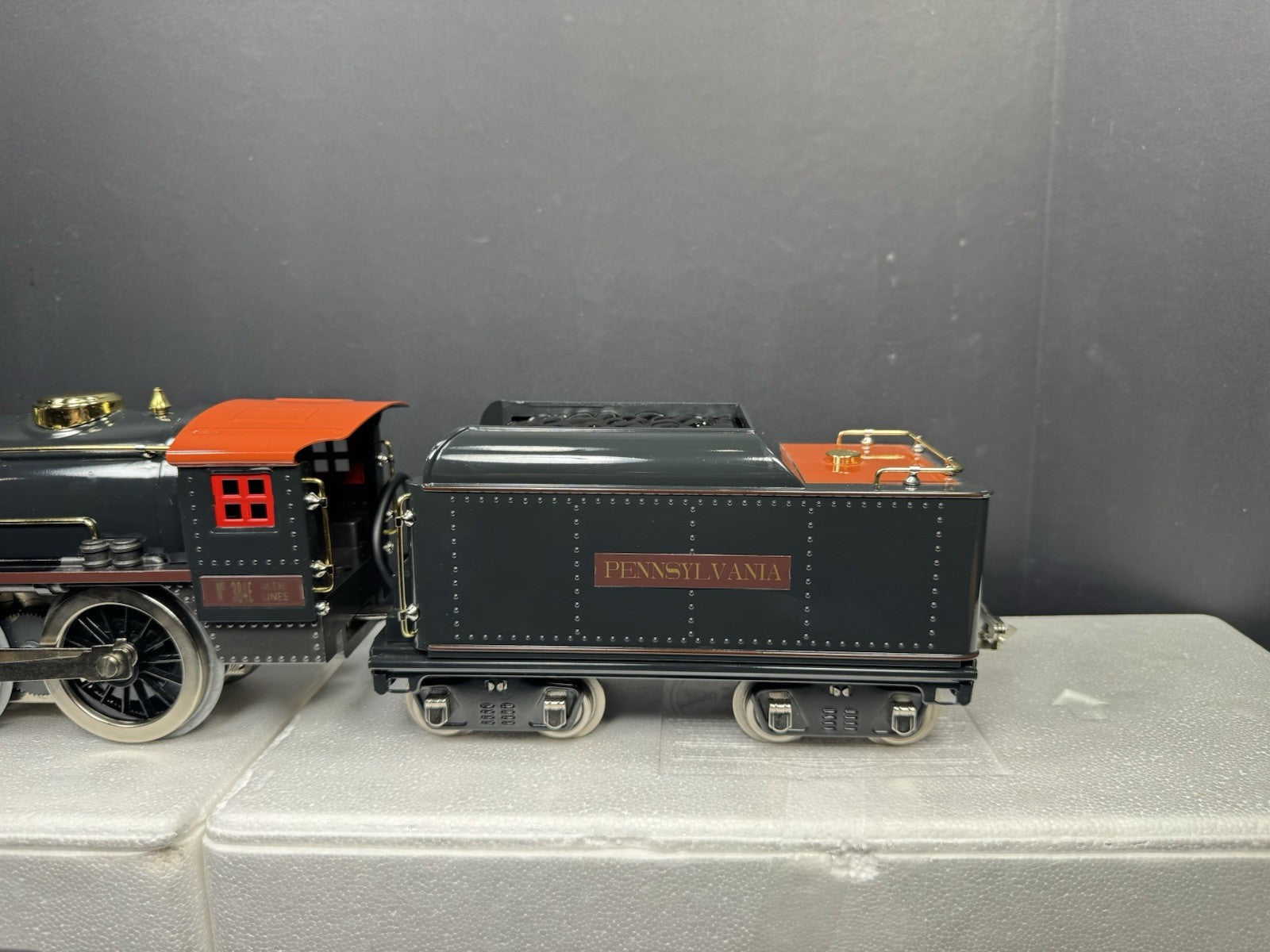 MTH Tinplate 10-1212-1 Std Gauge Pennsylvania 384E steam passenger set PS2 LNIB3
