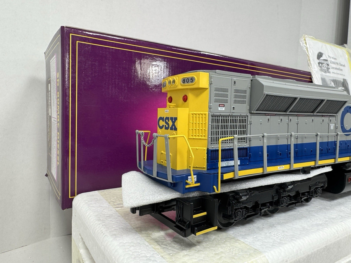 MTH 20-2301-1 CSX SD-80MAC diesel engine #805 PS 2.0 BCR LNIB4