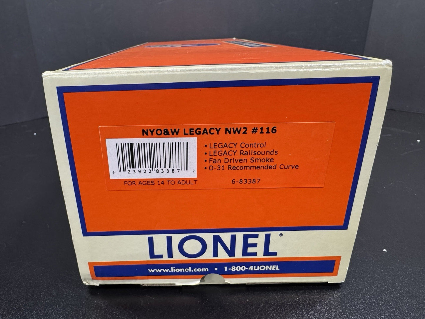 Lionel LEGACY 6-83387 New York Ontario & Western NW2 diesel engine #116 LNIB10