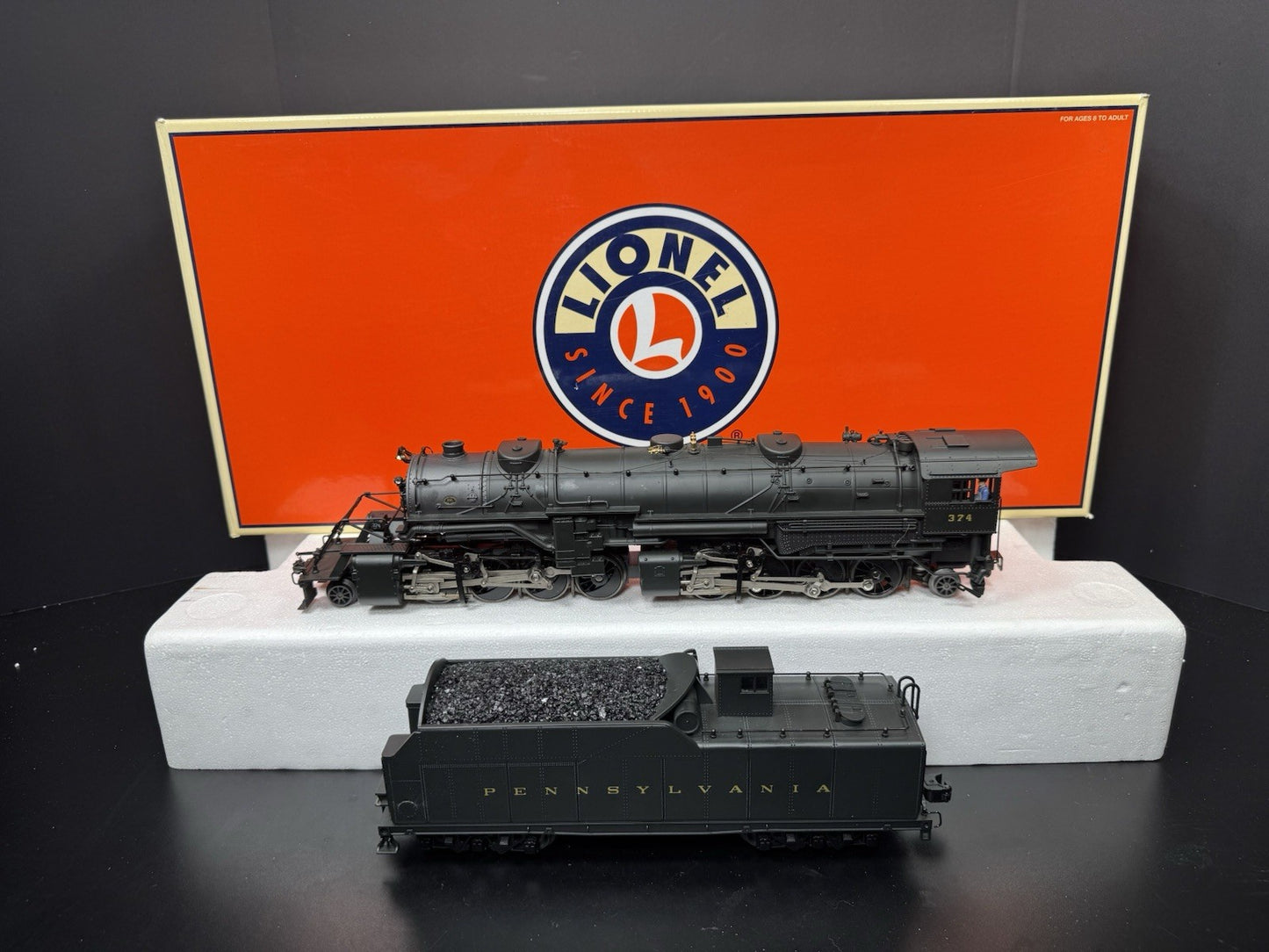 Lionel 6-38082 TMCC Pennsylvania PRR 2-8-8-2 Y-3 steam engine #374 LNIB6