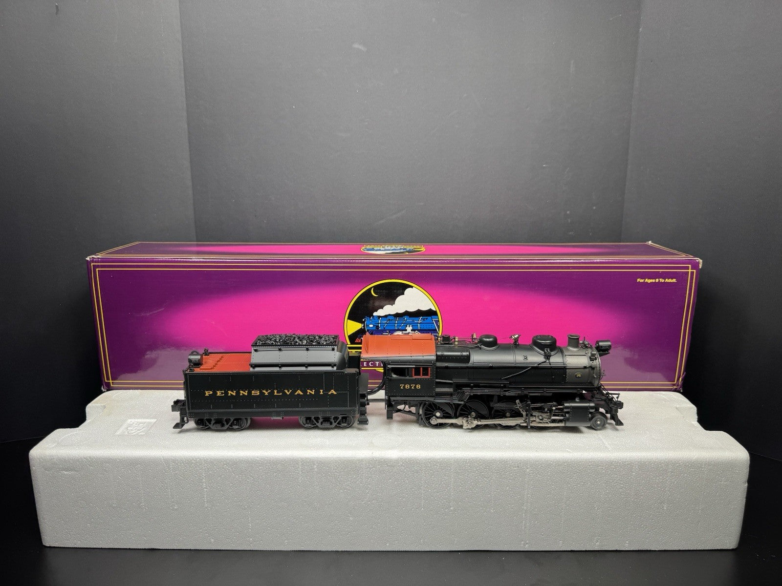 MTH 20-3055-1 Pennsylvania PRR H10s Consolidation steam engine #7676 PS2 LNIB5