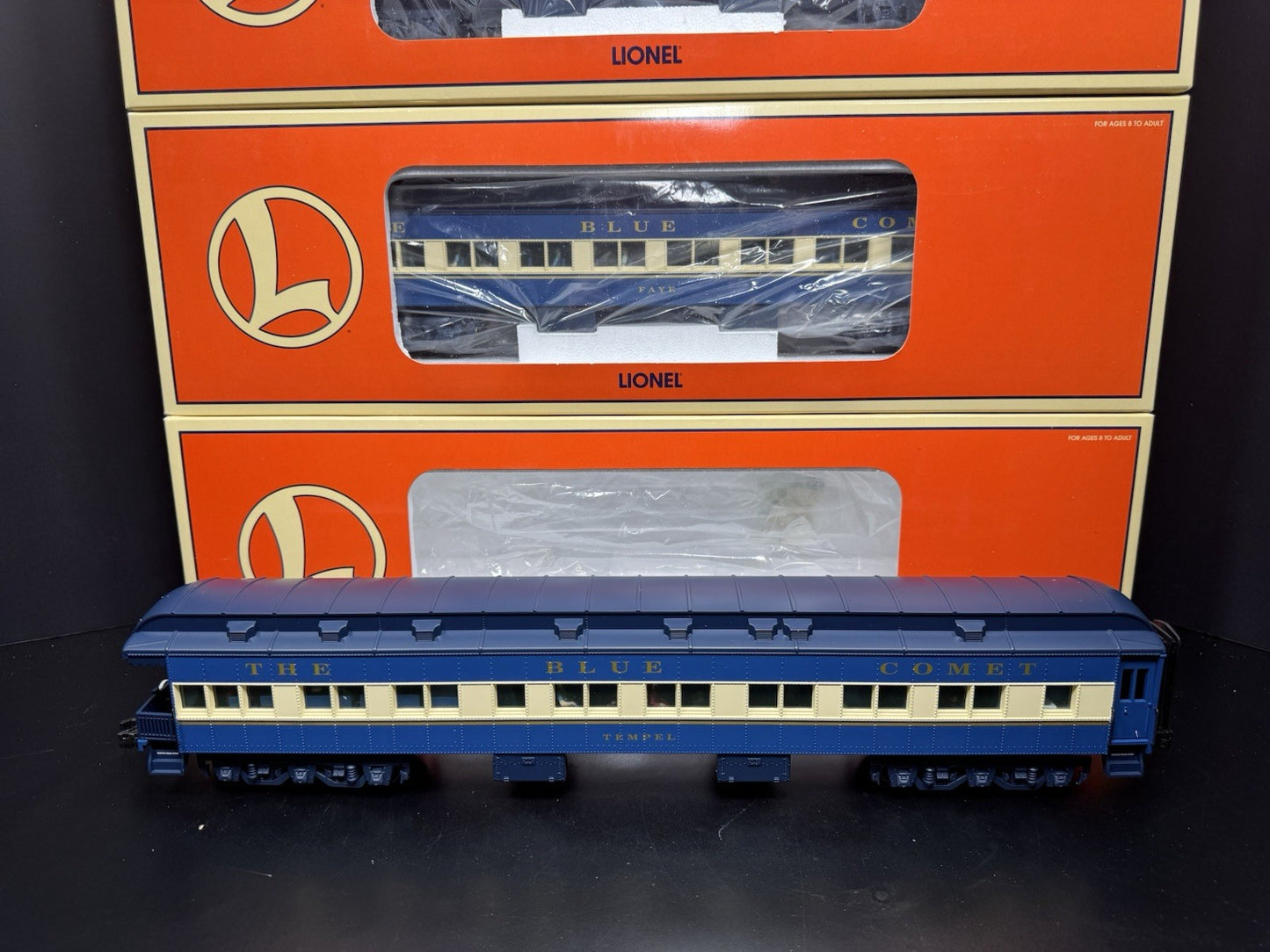 Lionel 6-21787 TMCC Jersey Central CNJ Blue Comet steam passenger set EX17